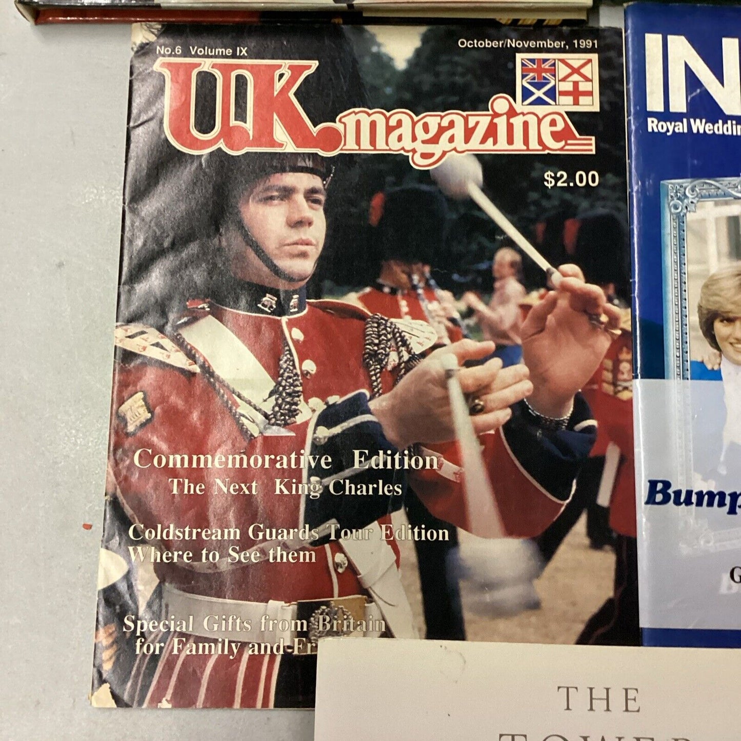 Lot Of 7 Vintage Books & Magazines - Royal Wedding, Book Of London, UK Magazine
