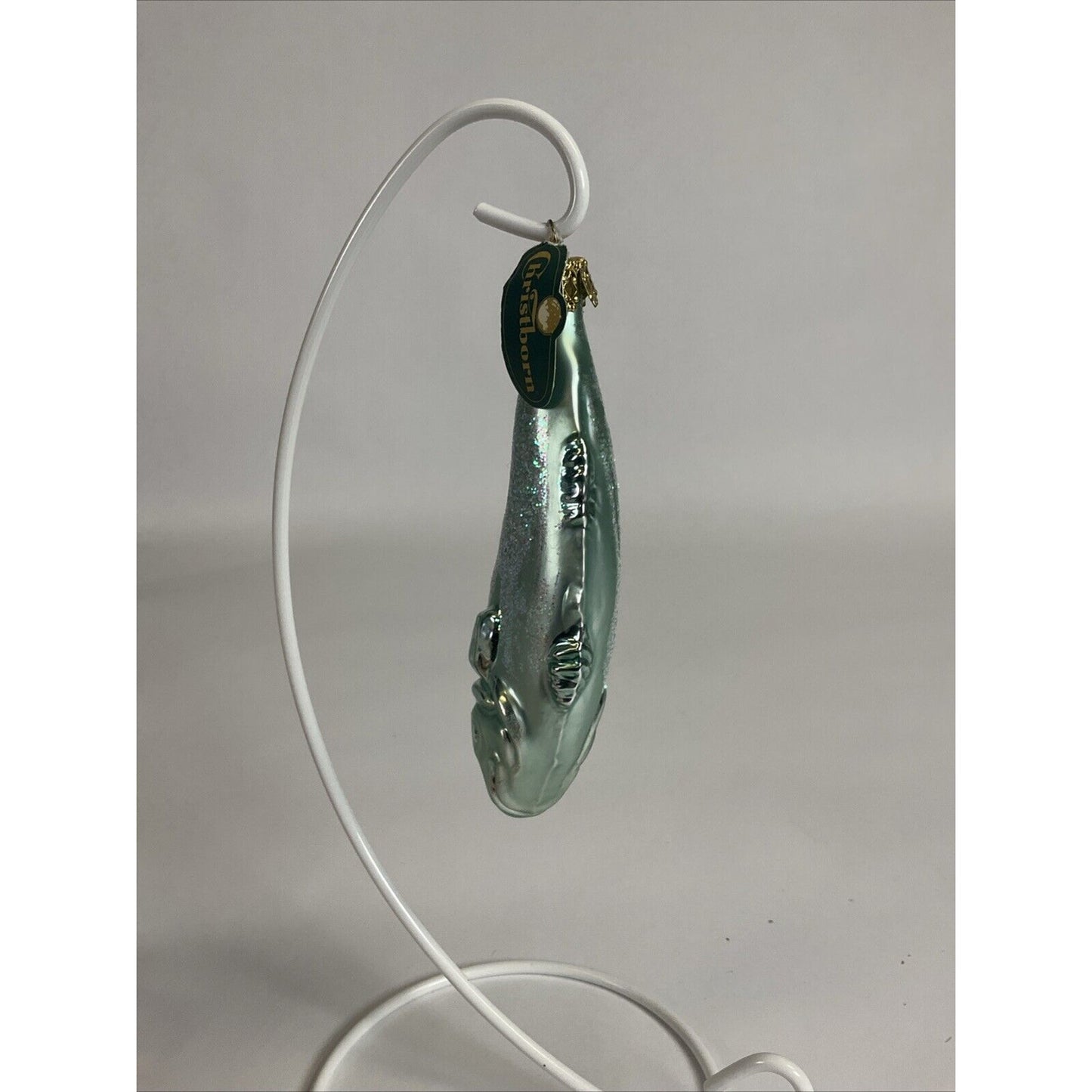 Christborn Glass Figural Fish Christmas Ornament