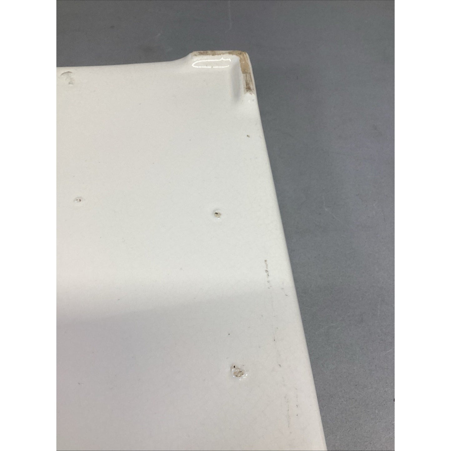 Porcelain Heavy White Serving Tray - 15.75x10.75x2”