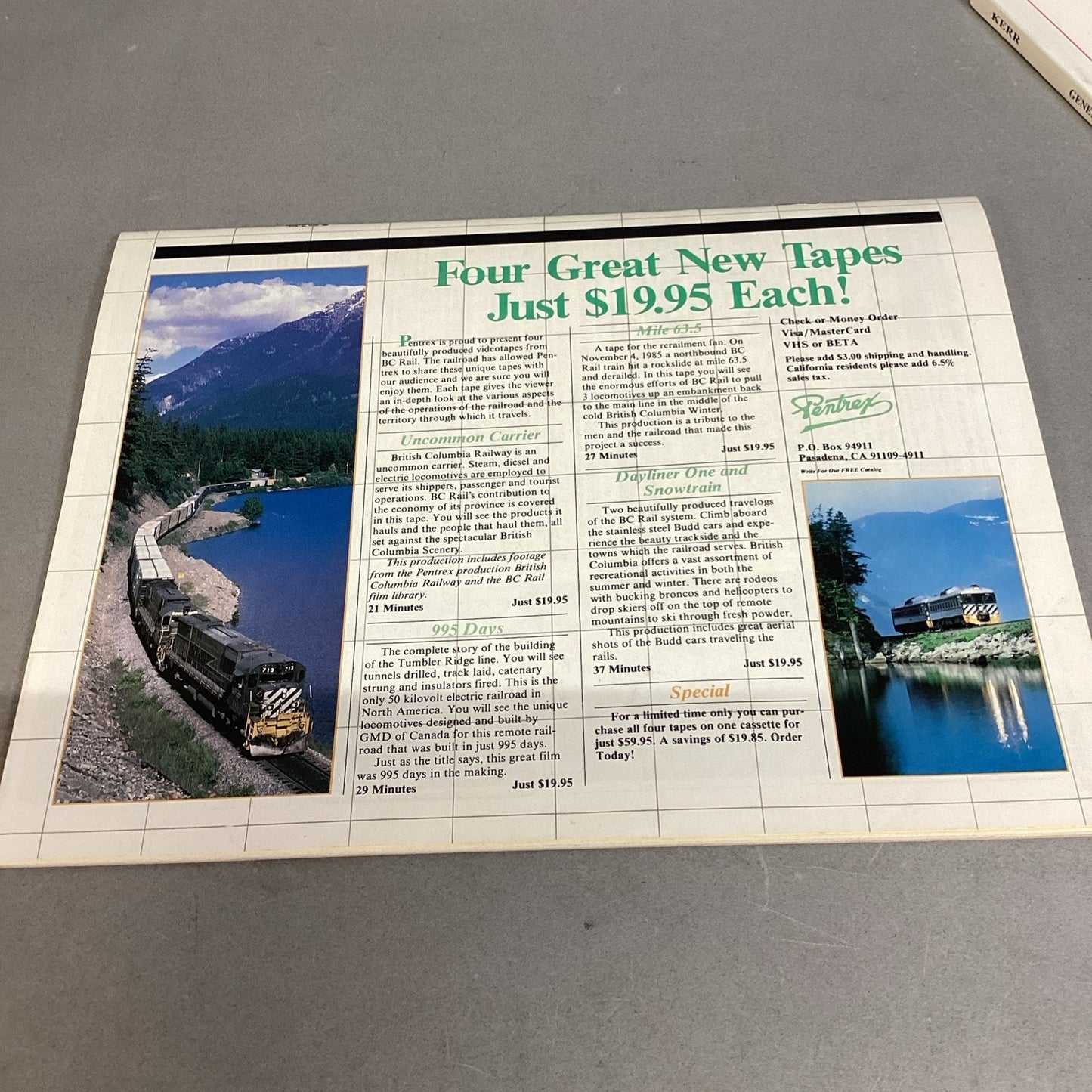 Passenger Train Journal July 1989 Vintage Railroad Magazine Rail News