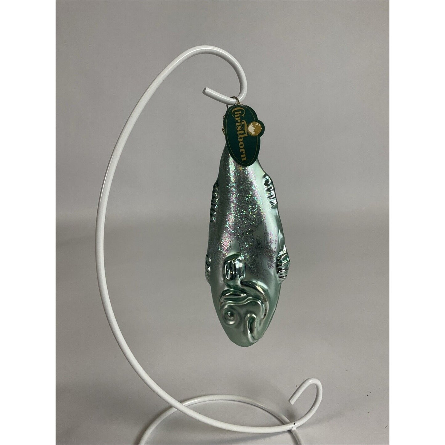 Christborn Glass Figural Fish Christmas Ornament