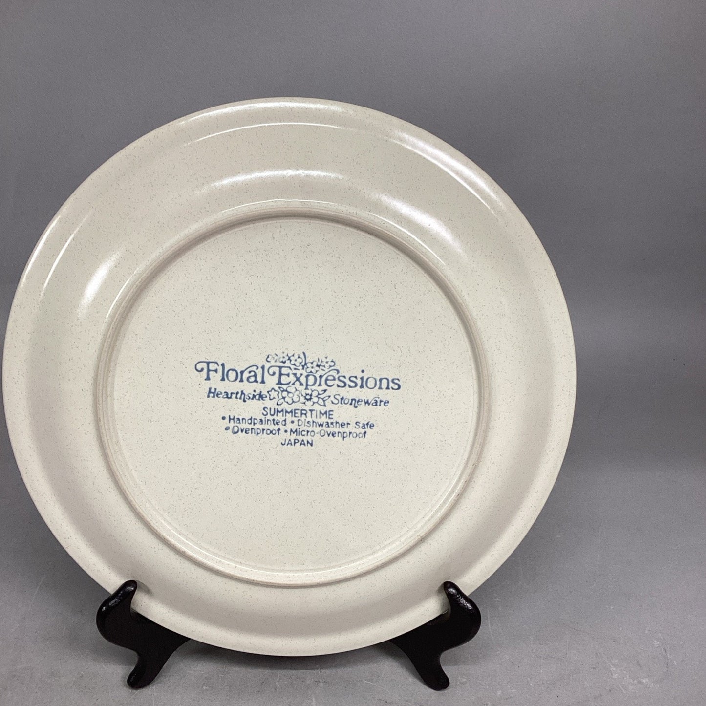 HEARTHSIDE FLORAL EXPRESSIONS 12” Hand Painted Serving Plate Springtime Japan