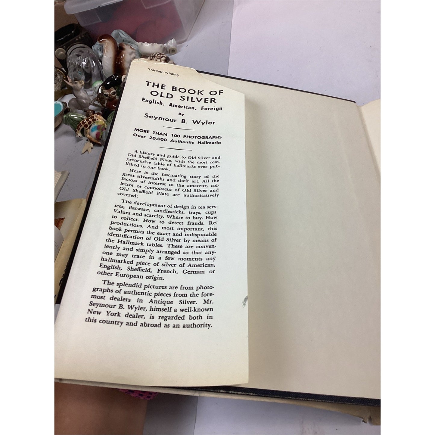 THE BOOK OF OLD SILVER: English,American,Foreign Hallmarks by Seymour Wyler 1973