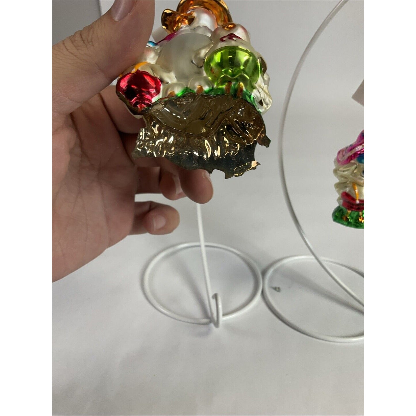 Vintage Christopher Radko Christmas Holiday Ornaments Goose Gaggle / Damaged