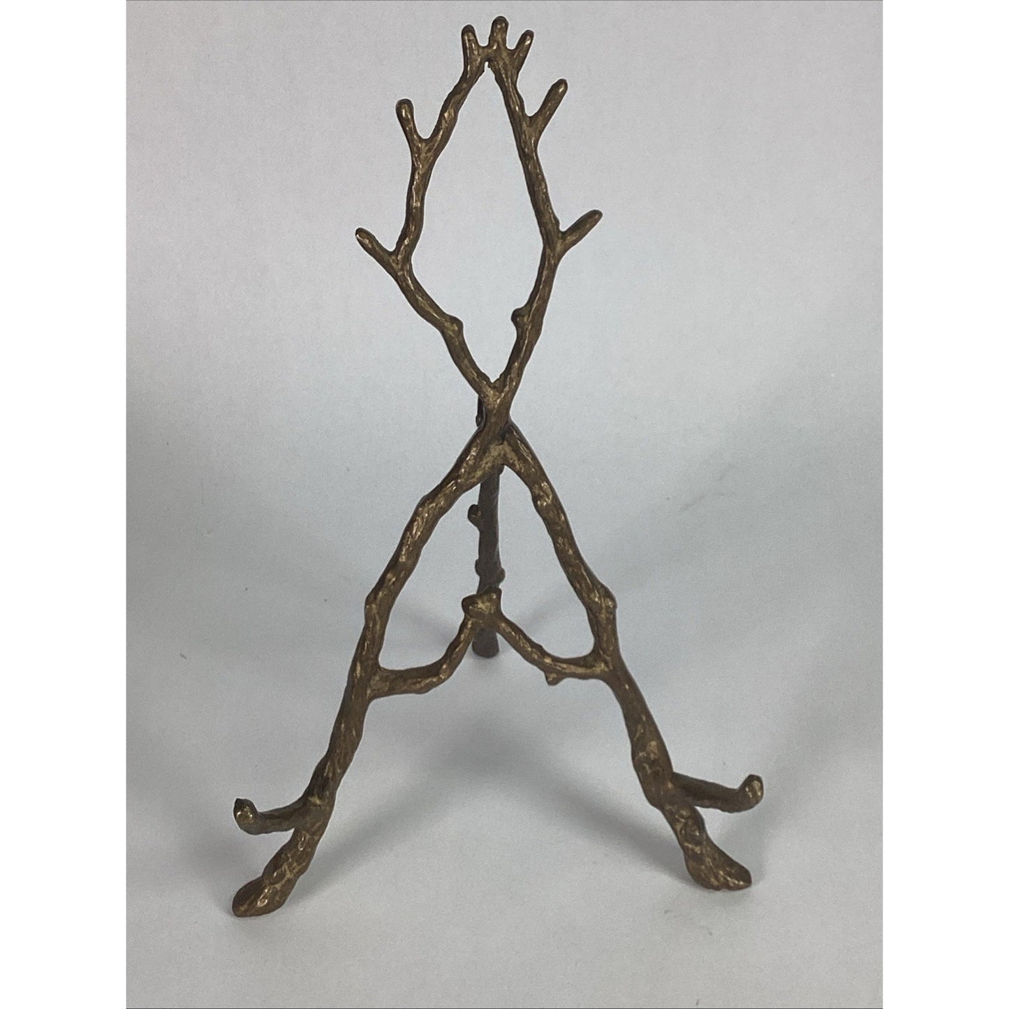 4 San Pacific Intl SPI Metal Gold Plate Pic Holder with Branches/Woodland Theme