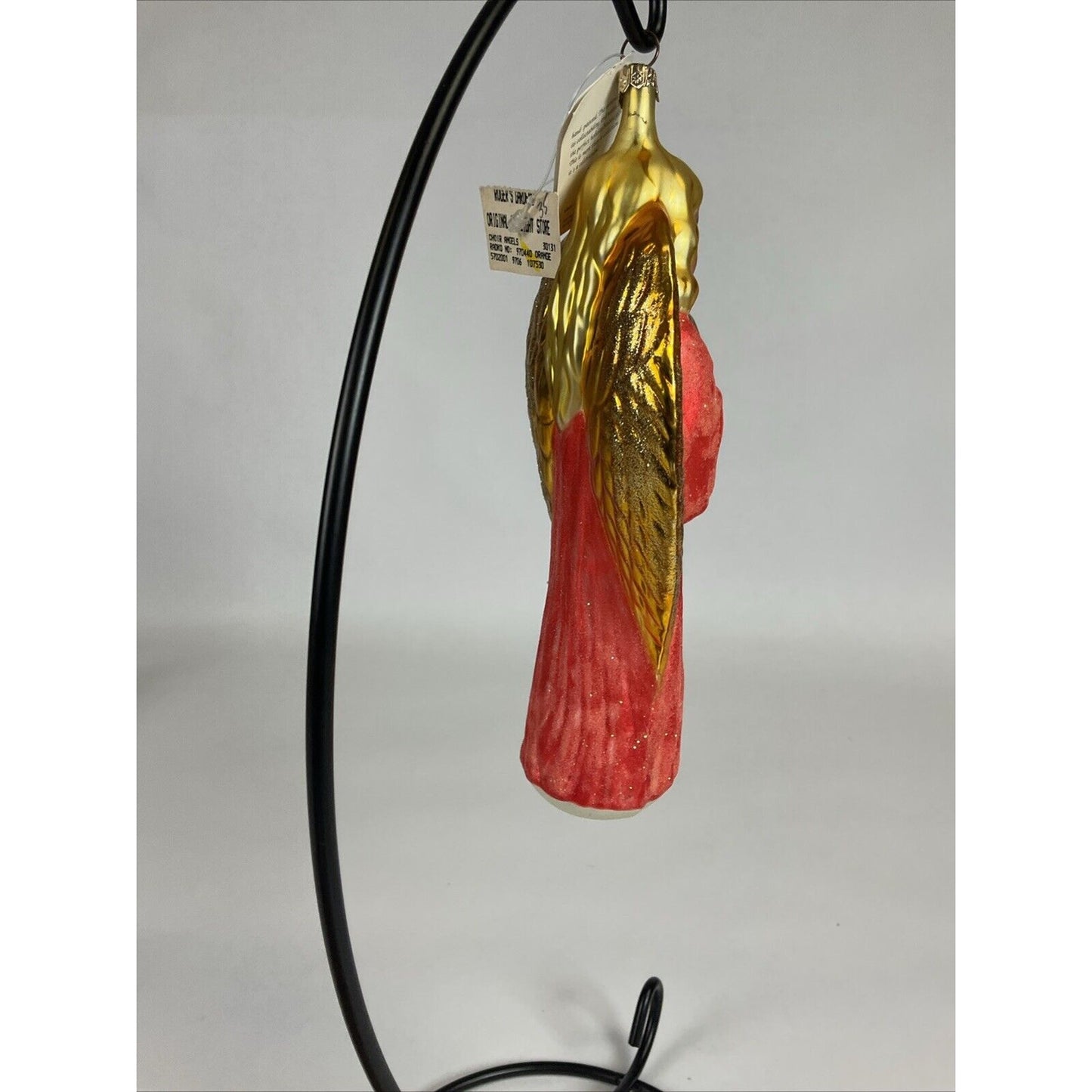 Vintage Christopher Radko Choir Angels Pink & Gold Christmas Ornament