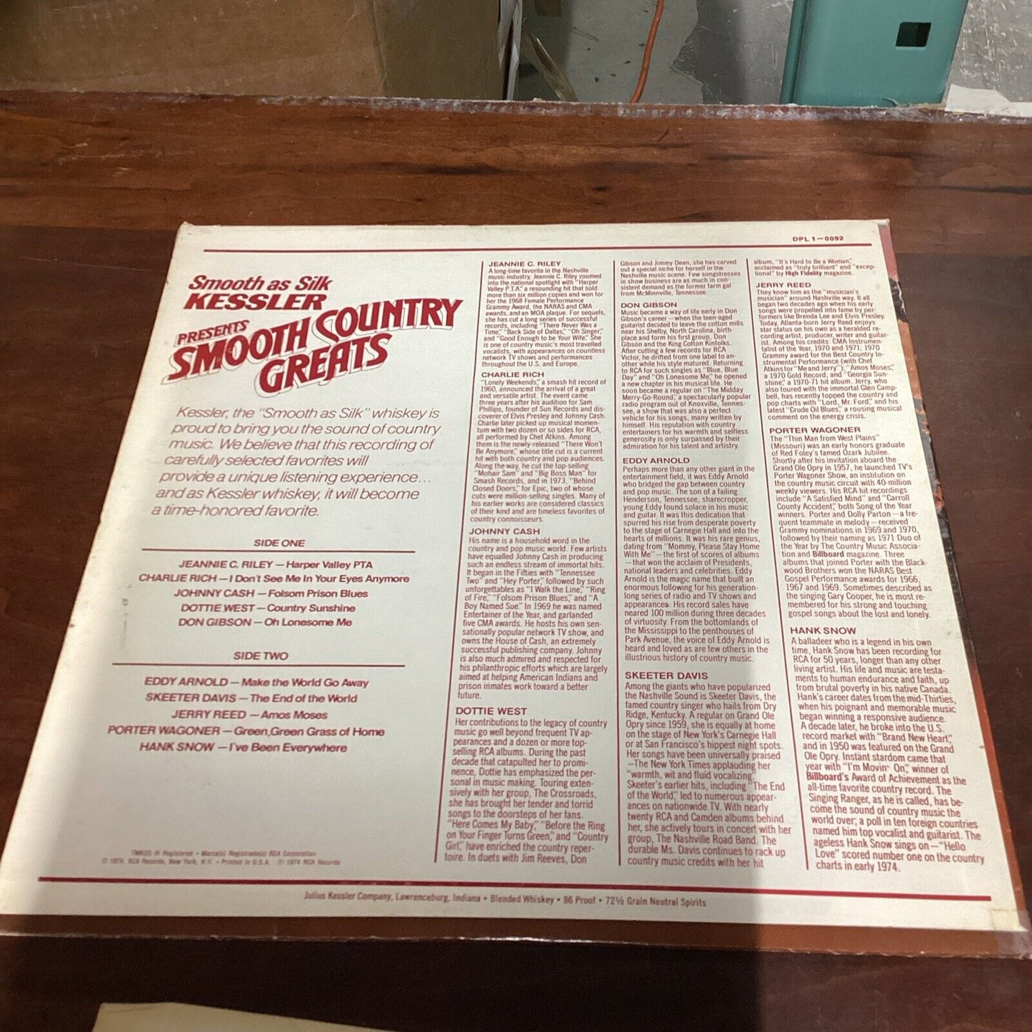 Smooth Country Greats & Galaxy Of Golden Hits LP Record