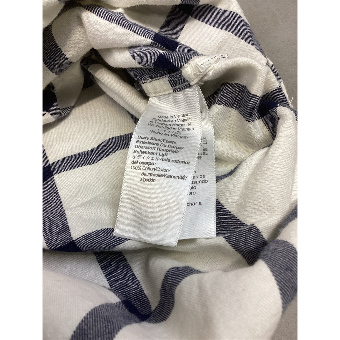 J. Crew Classic Button Down White With Blue Stripes Shirt - Women’s Size 8