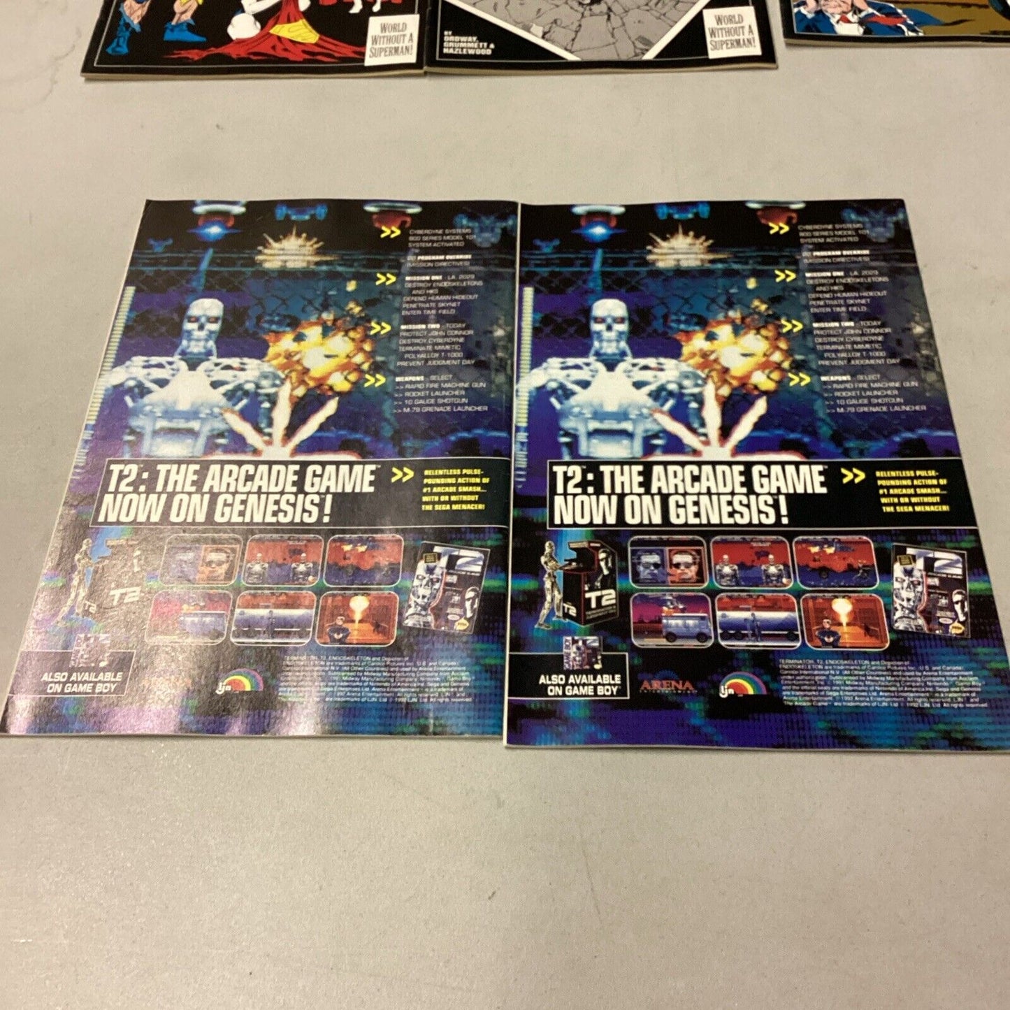 7 DC Comics - Comic Books - Superman #1-4, Justice League, Death Of Superman