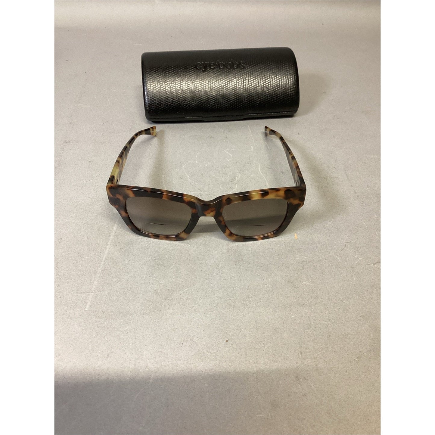 Eyebobs Handmade Tortoise Shell Bifocal Womens Sunglasses/Case Helen Back 162-19