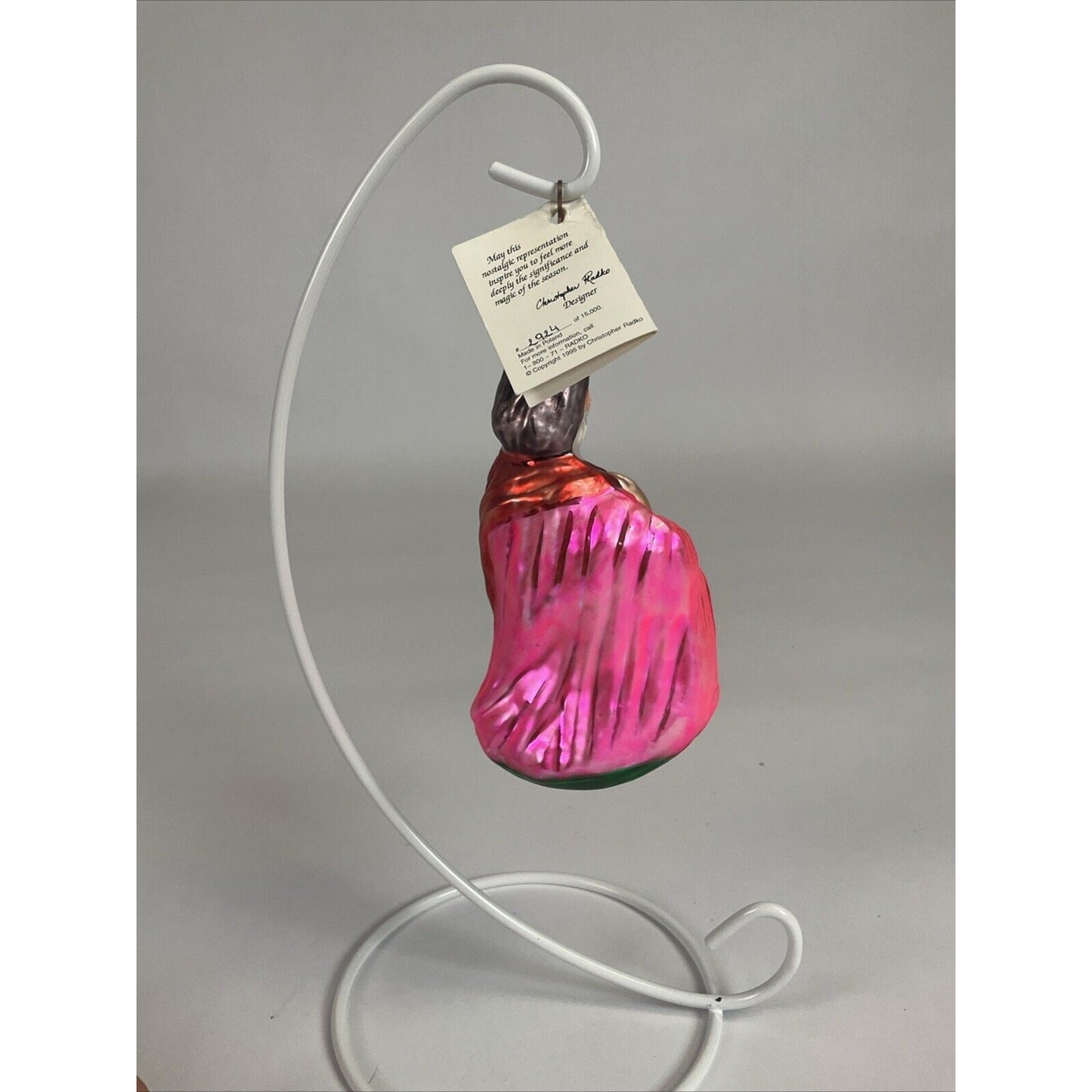 Christopher Radko Joseph From Nativity Set Glass Christmas Ornament LE