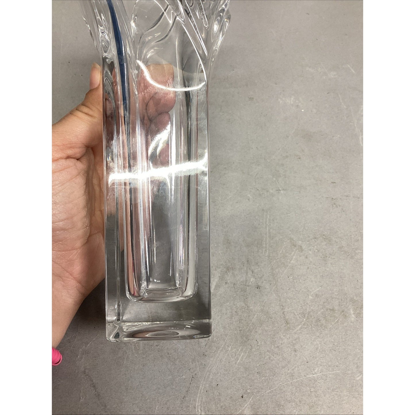 Mikasa Art Deco Glass Vase - 8.25”H