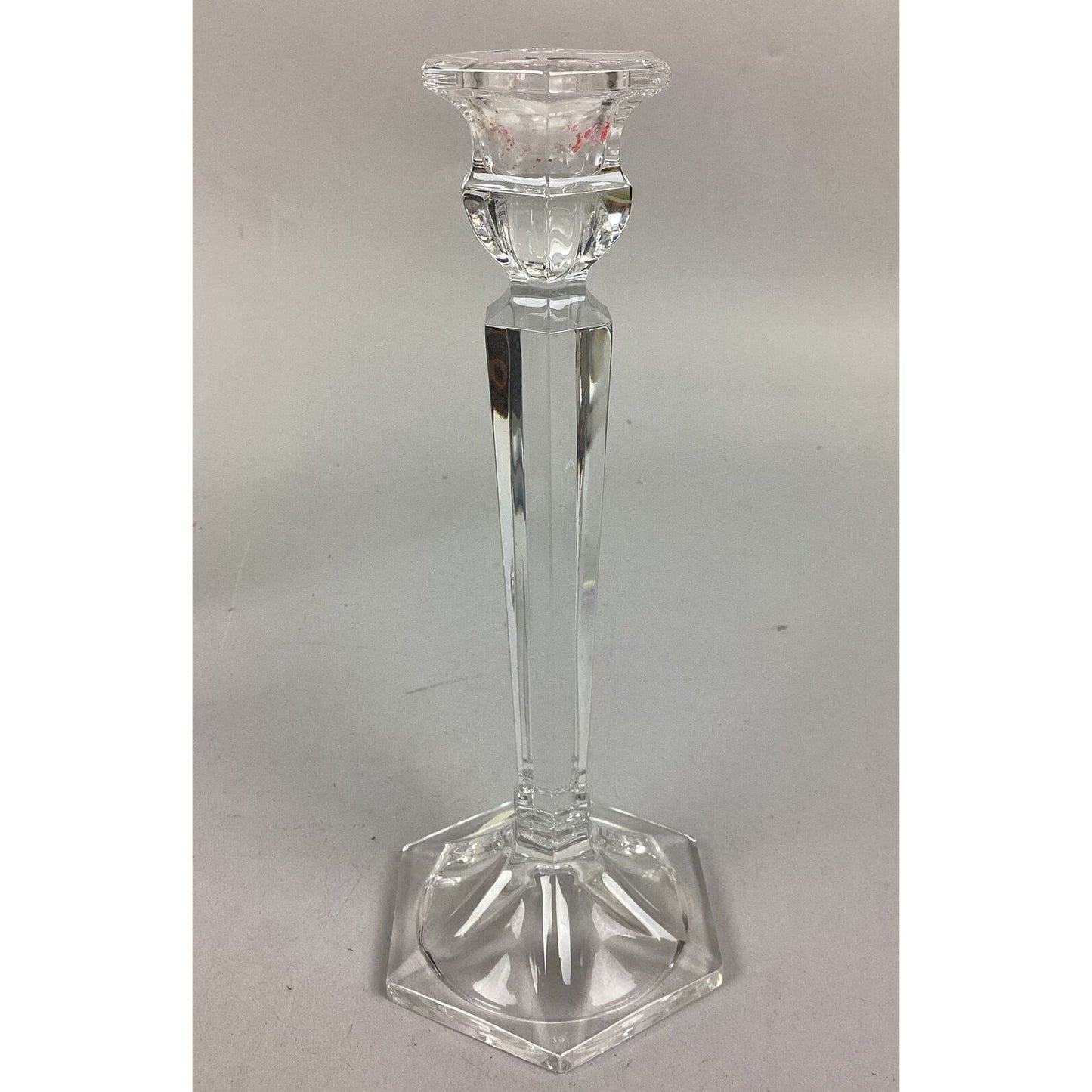 Set of 3 Glass Candlestick Holders