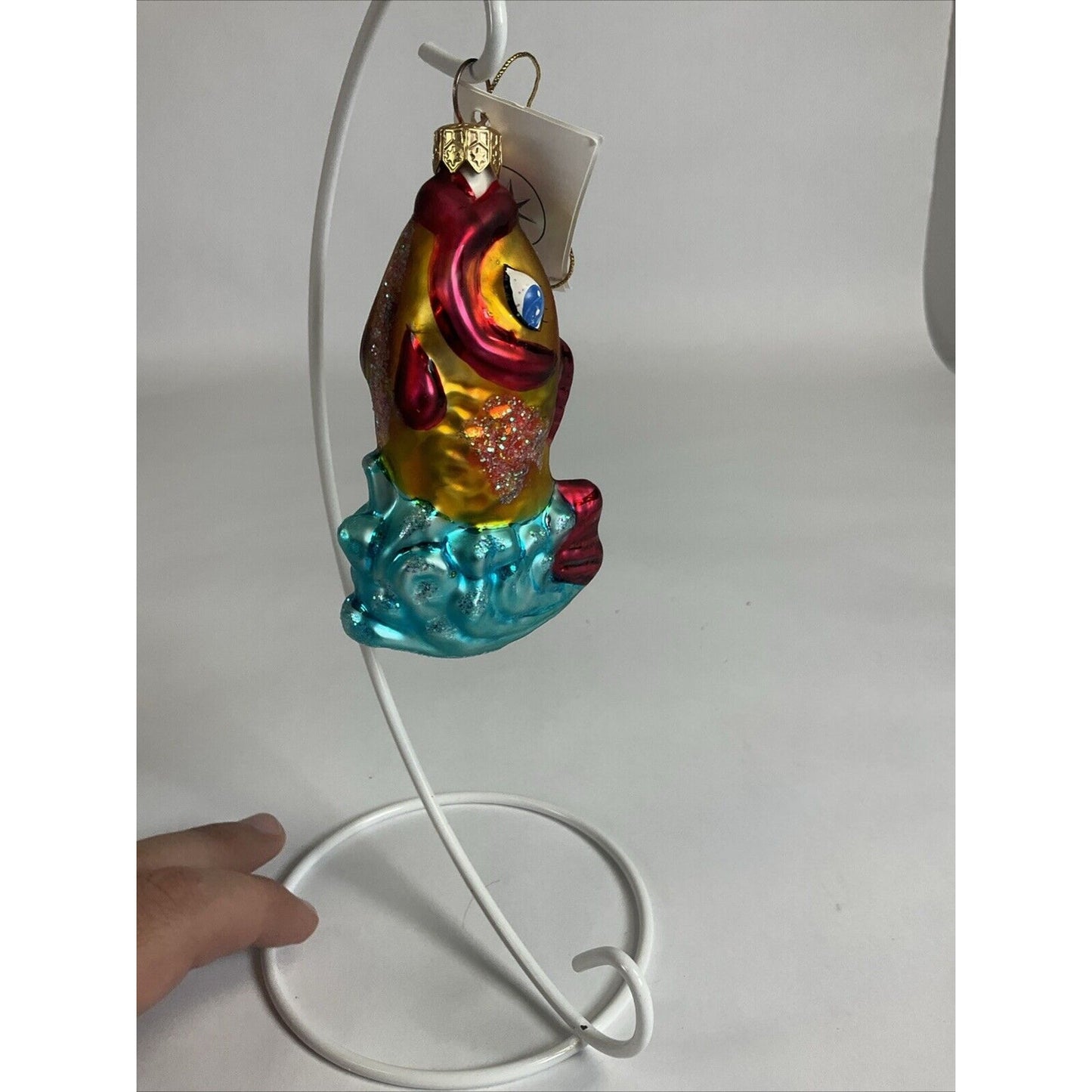 Christopher Radko, "SPLASH" Glass Christmas Ornament 1997