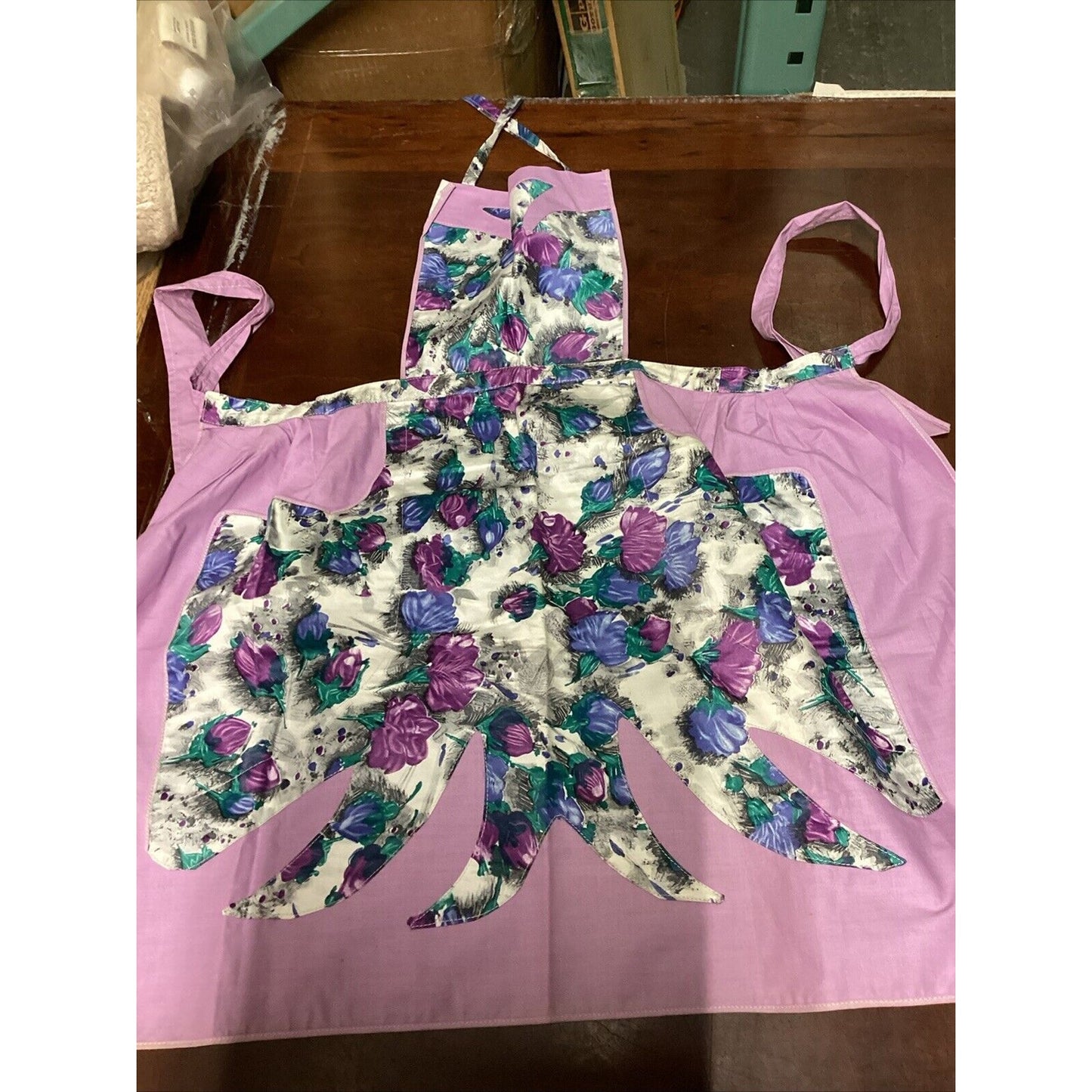 Floral Apron, Dish Towel And Tin Stackers (3)