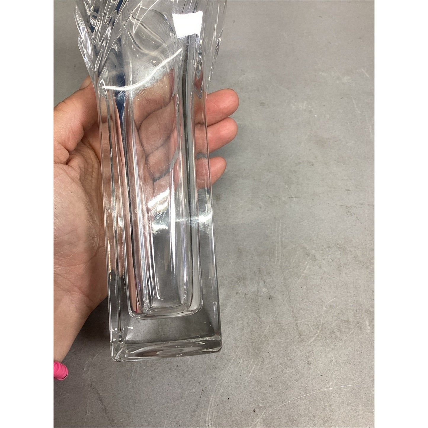 Mikasa Art Deco Glass Vase - 8.25”H