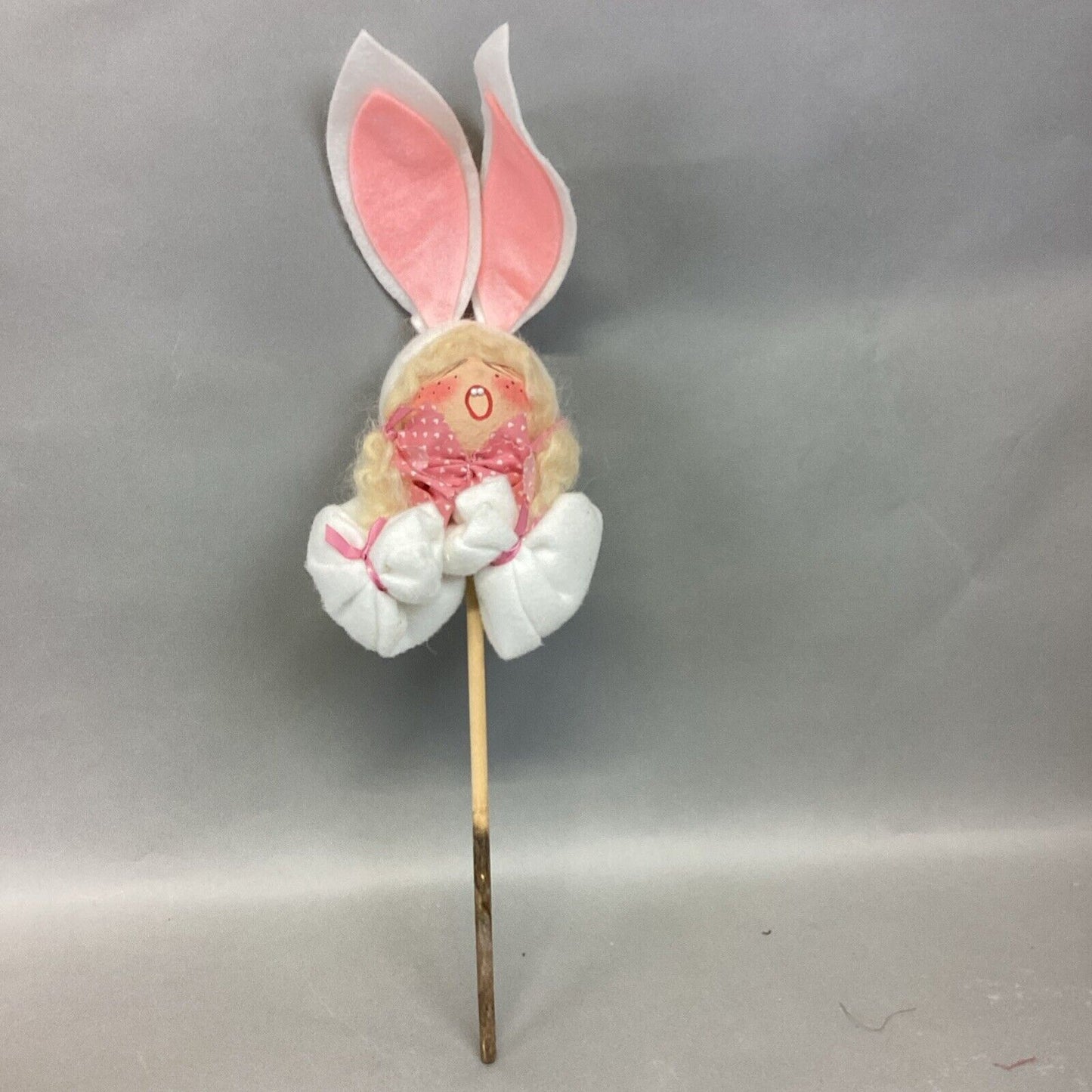 Vintage Easter Bunny Doll And Easter Bunny On Stake