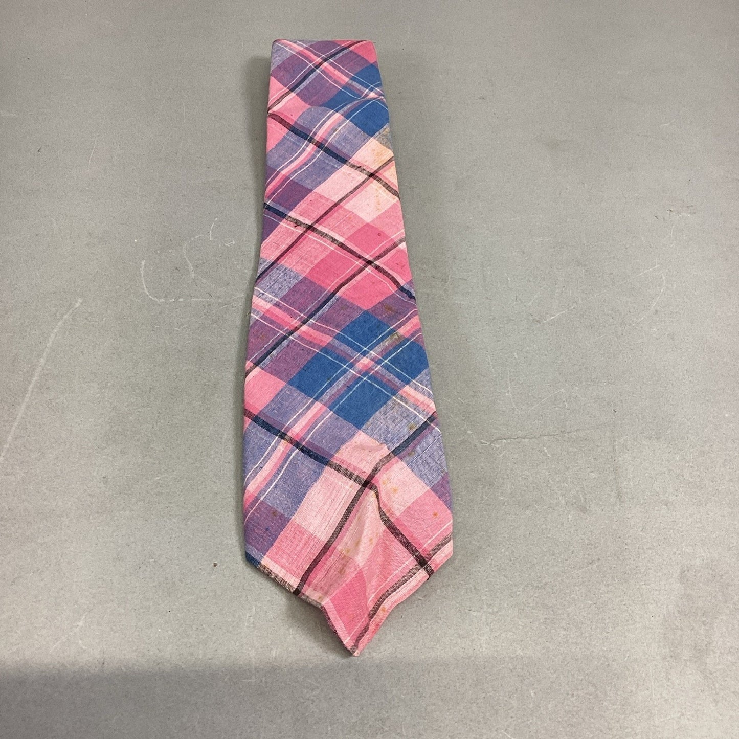 Brooks Brothers Striped Blue/Pink Tie, Pink Blue Plaid & Blue/White Striped Ties