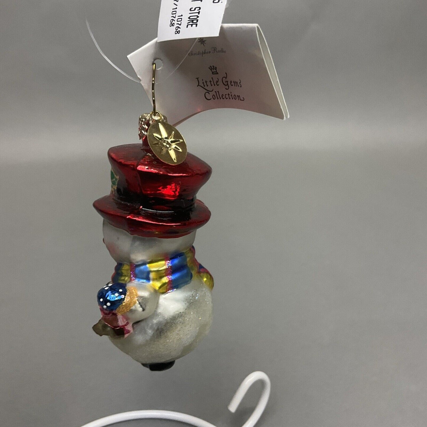 Radko "Chicks Ahoy” + “Snow Chum Charlie” Christmas Ornament/ Damaged