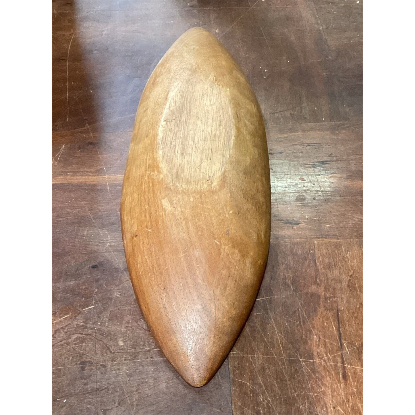 Vintage 18” Teak Monkey Pod Hawaiian Wood Bowl