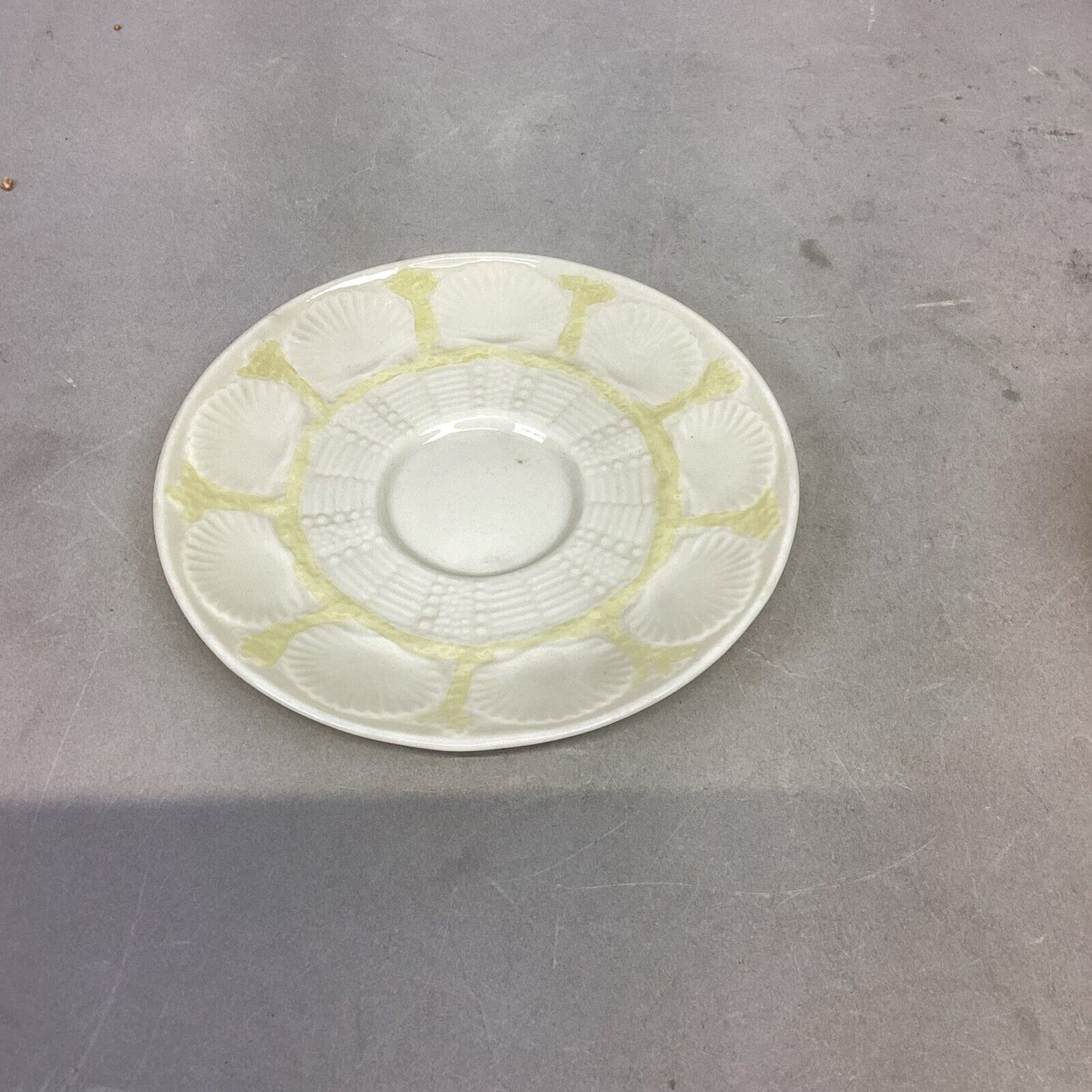 Belleek Yellow Ribbon Bud Vase, Cup/Saucer And Heart Candy Dish