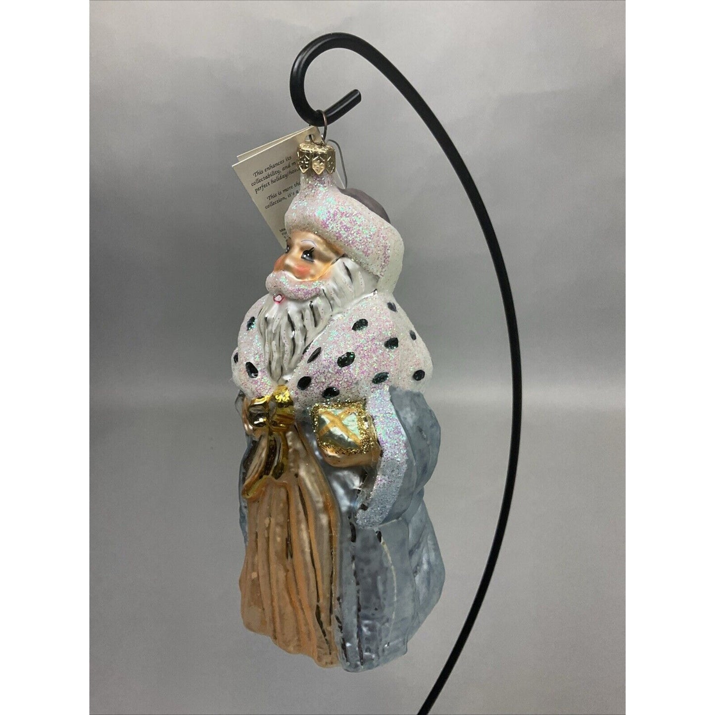 Radko “Highland Eleven” + “Winter Dream Santa” Christmas Ornaments / Damaged