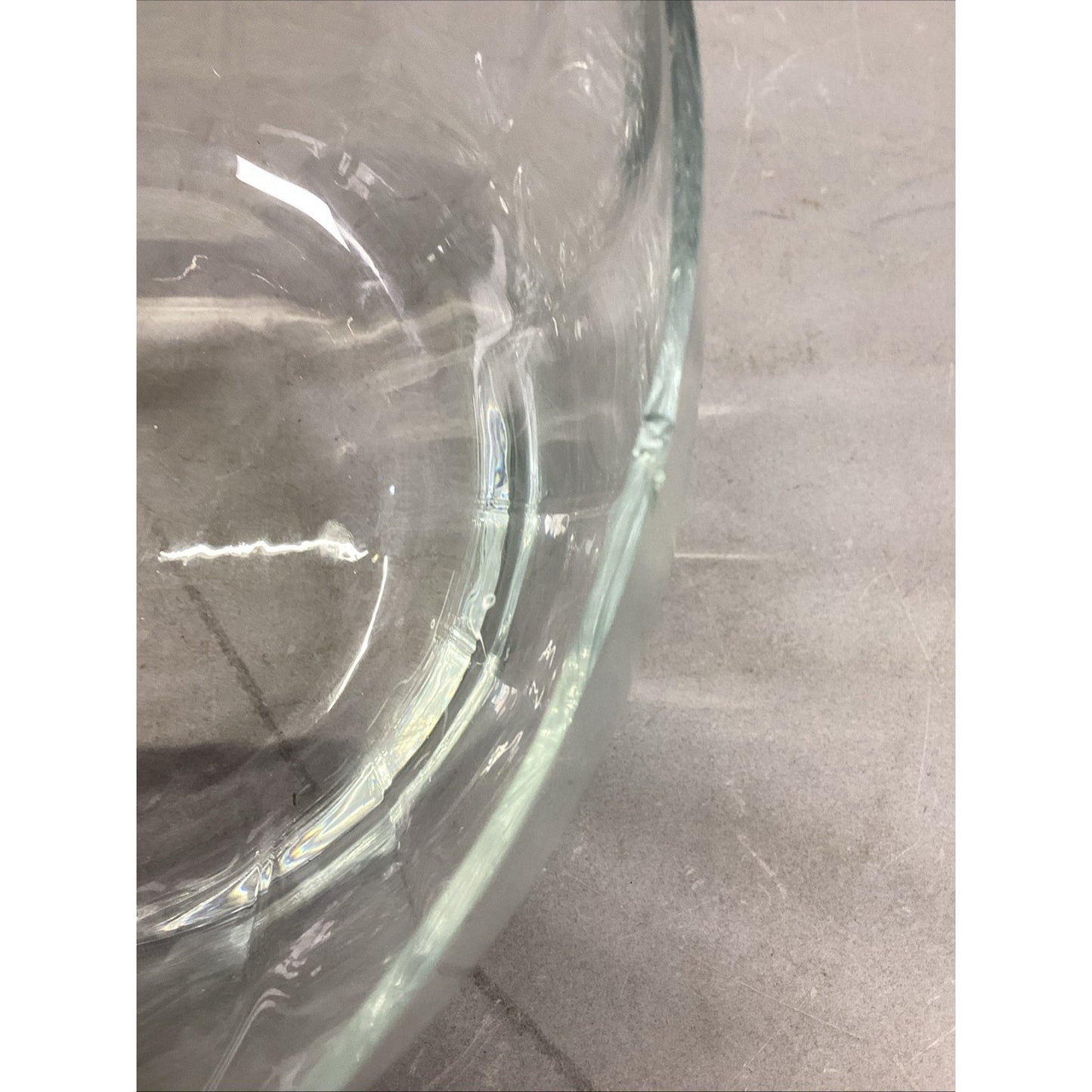 Krosno Of Poland Large Glass Lead Crystal Fruit/Salad Bowl - 5.5”Hx9.5”D
