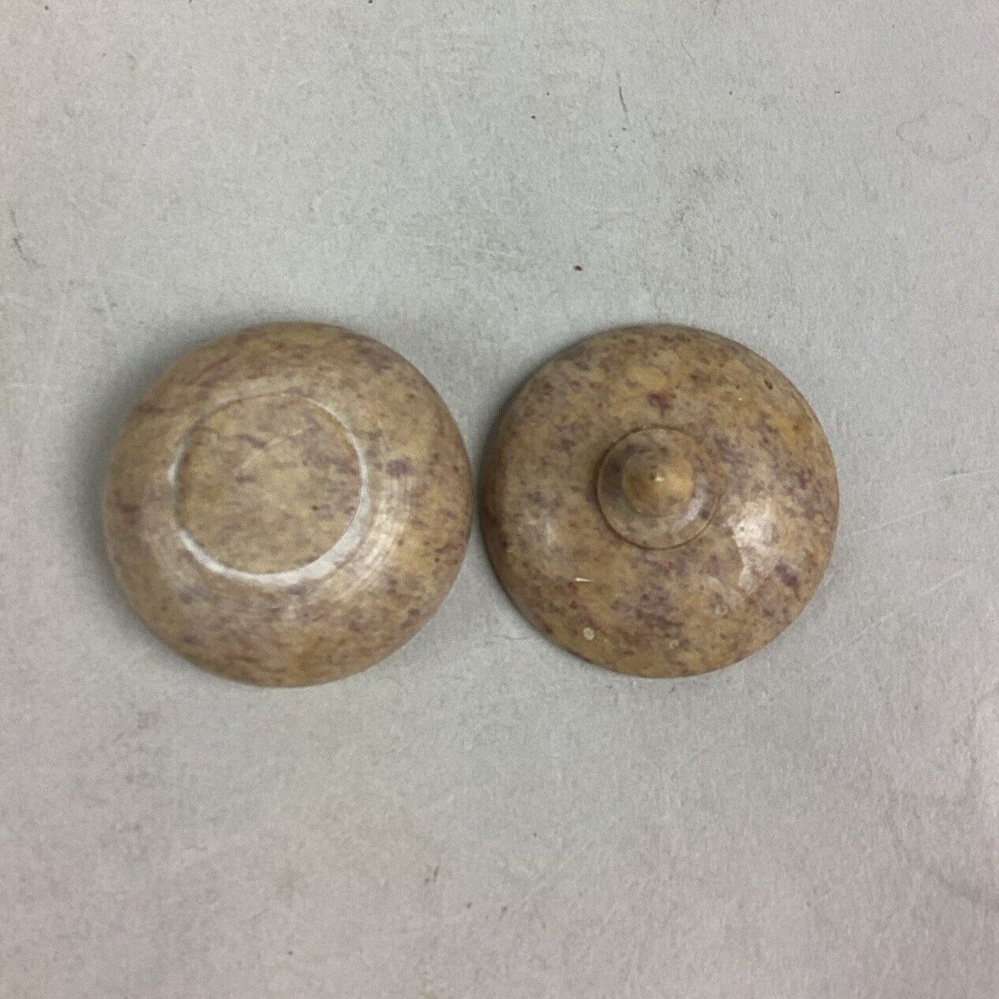 Lot of 2 Small Lidded Trinket Dishes, Pill Holder