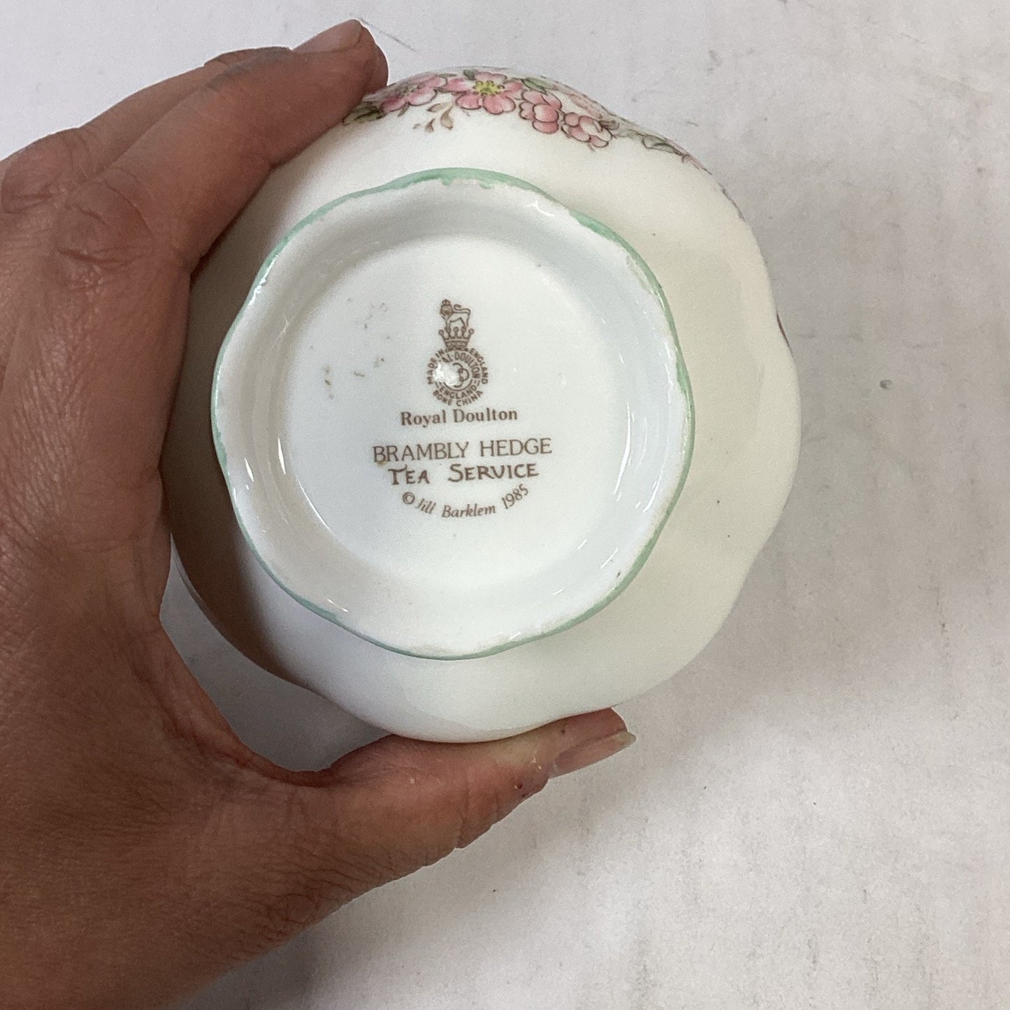 1985 Royal Doulton Brambly Hedge Open Sugar Bowl Mini Bone China Tea Service
