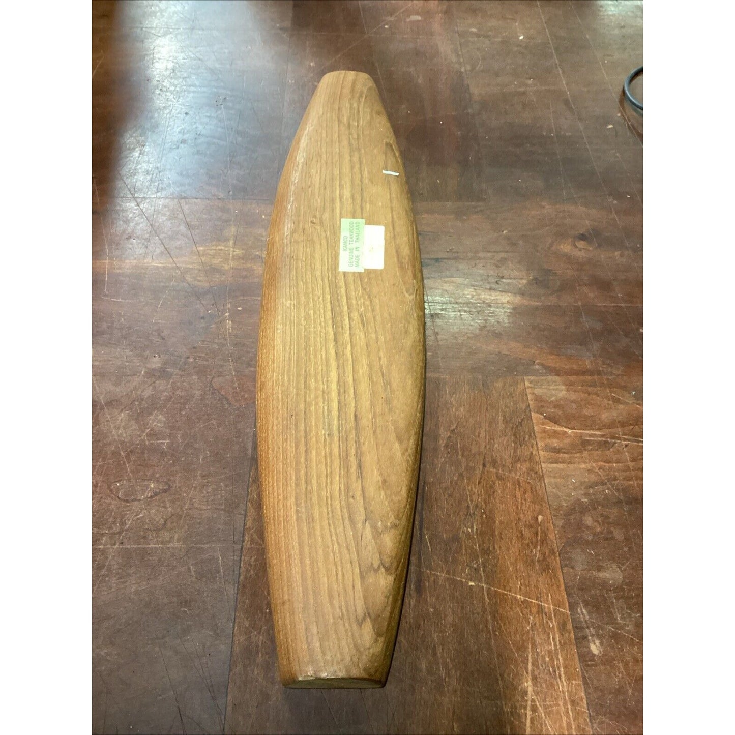 Divided Genuine Teakwood Serving Tray W/ 3 Compartments - 18x4”