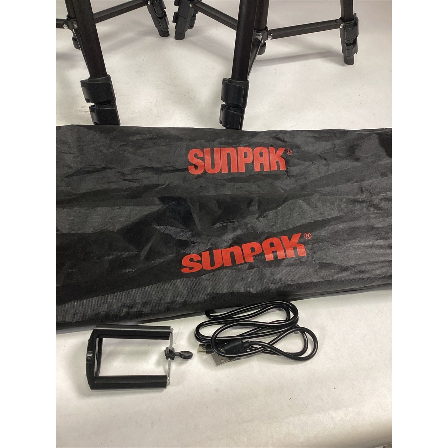 2 Sunpak 5400 DLX Digital Camera Adjustable Tripod With Built In Levels