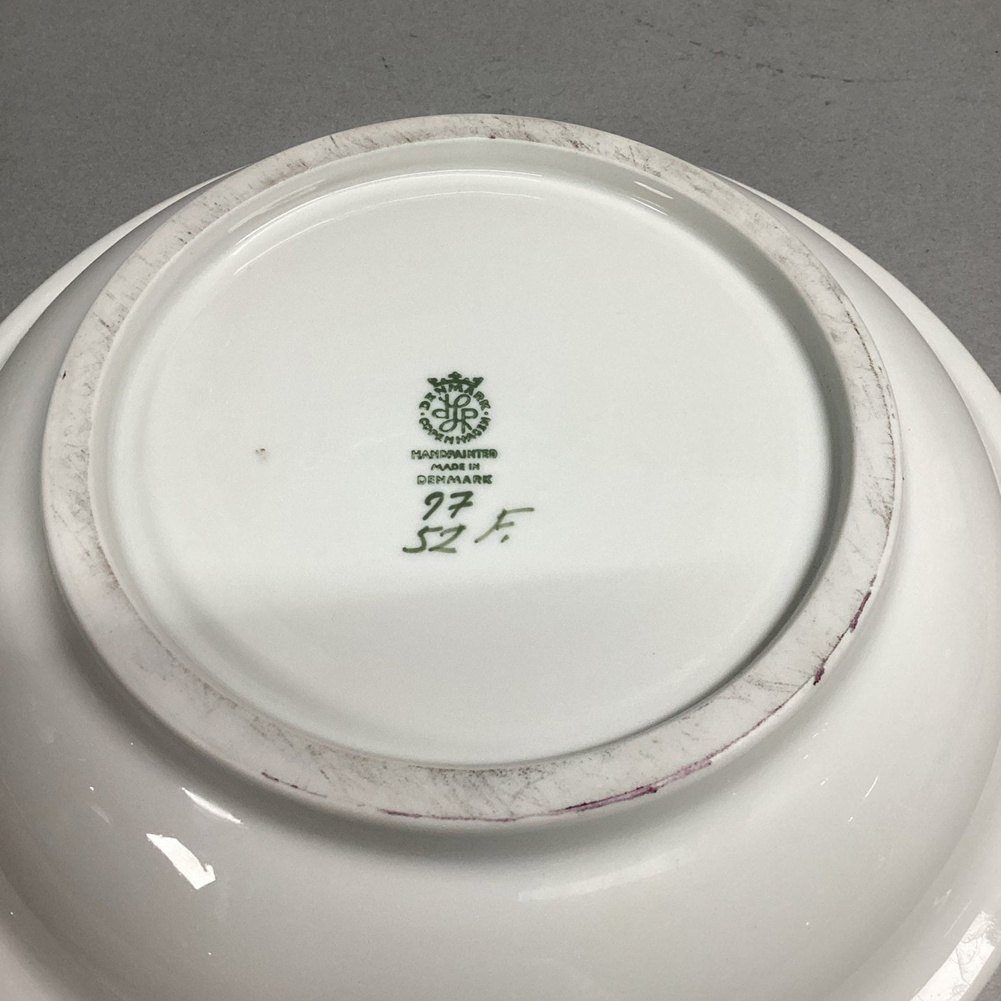 Vintage Lyngby Copenhagen Denmark Handpainted Porcelain Bowl #L97-52