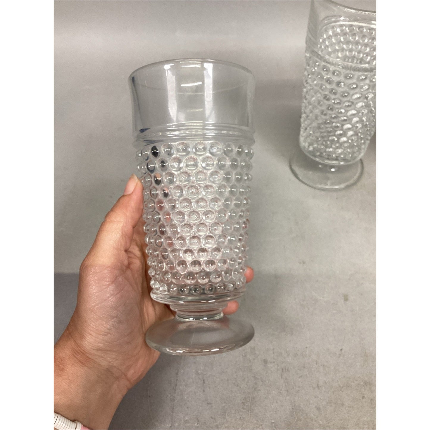 Set Of 7 Anchor Hocking Iced Tea Glass Tumblers - 6.5”H