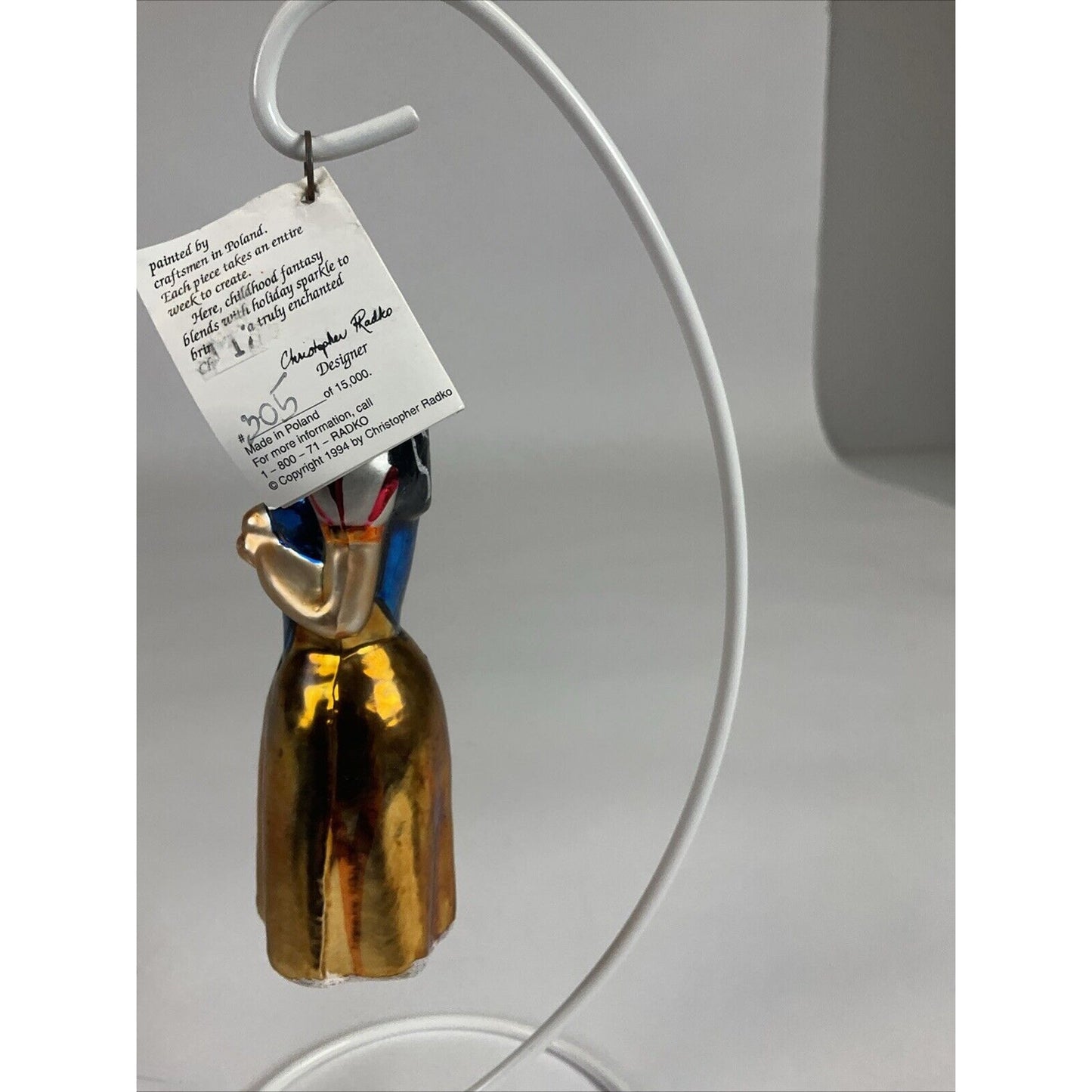 Christopher Radko Snow White Ornament 305 of 15,000