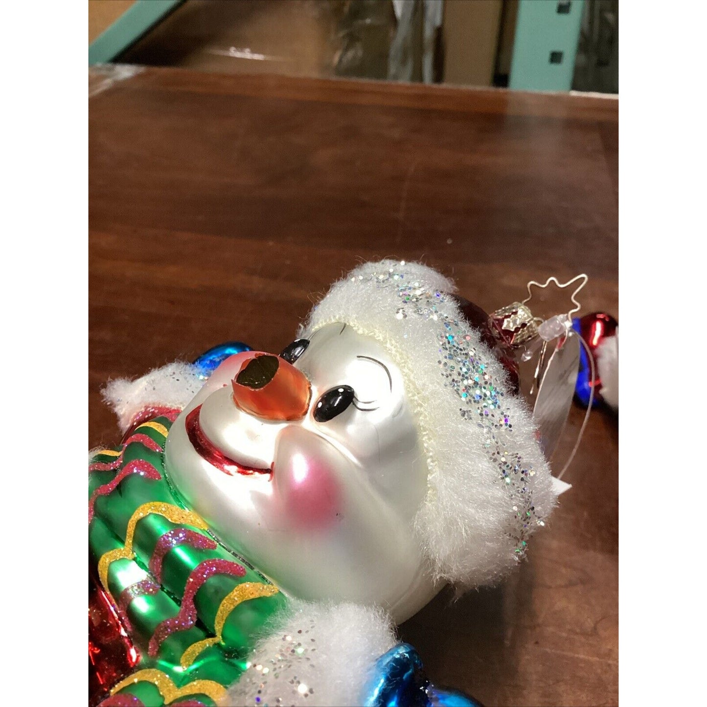 Radko Frosty Cuff Frolics - Damaged Nose And Globe - With Tags