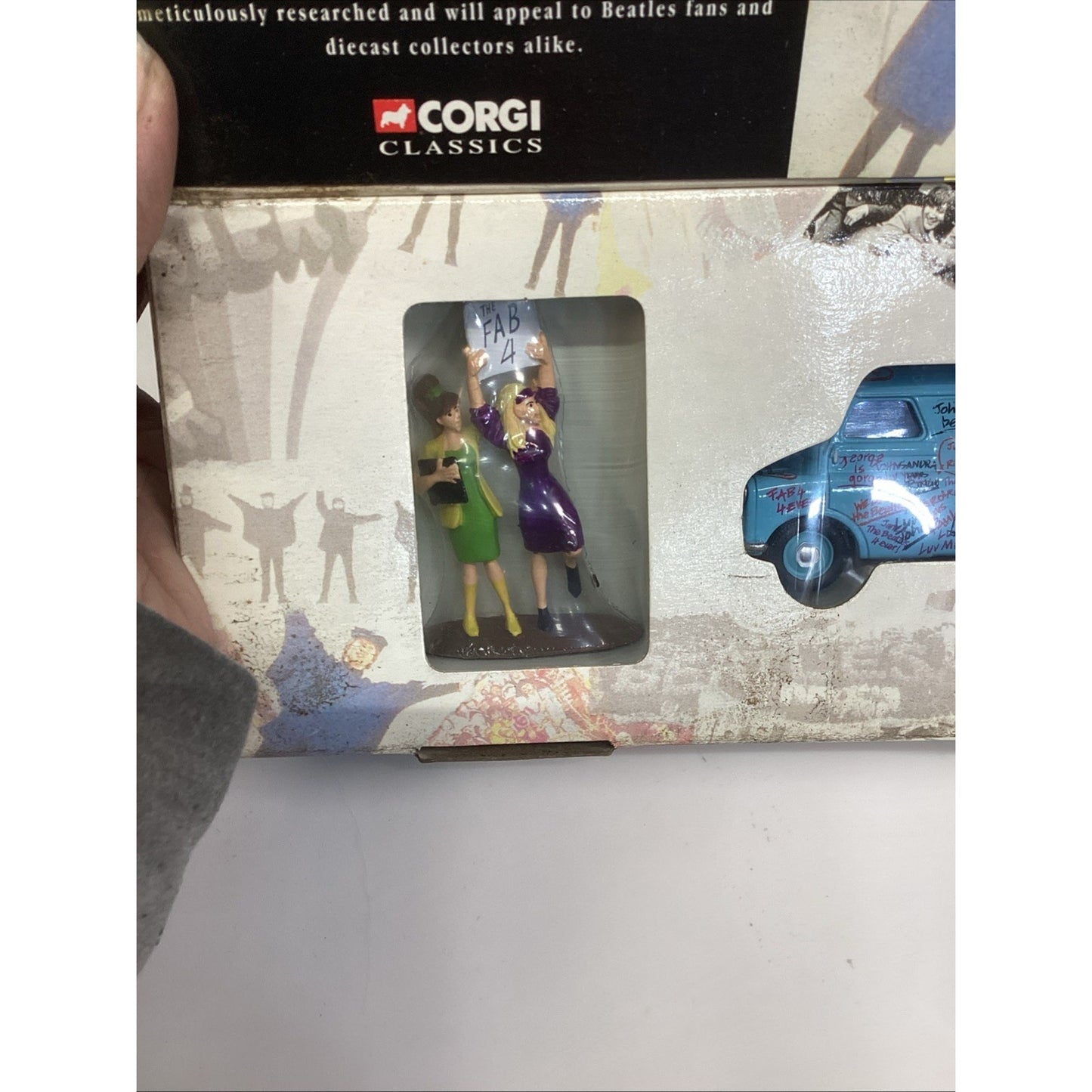 Corgi Classics THE BEATLES COLLECTION 1997 Blue BEDFORD CA. GRAFFITI VAN