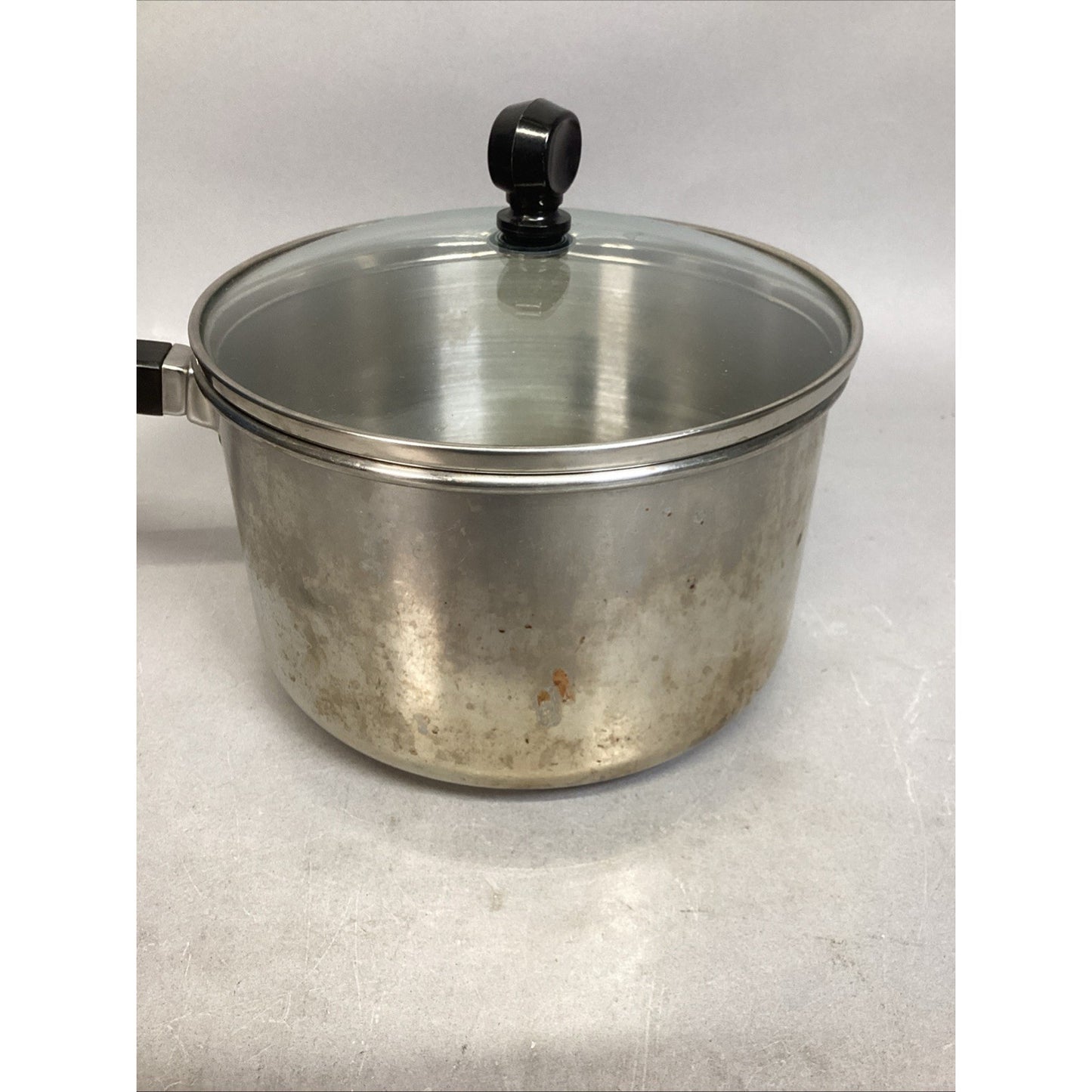 Vintage Farberware Stainless Steel 3 Quart Pot With Glass Lid