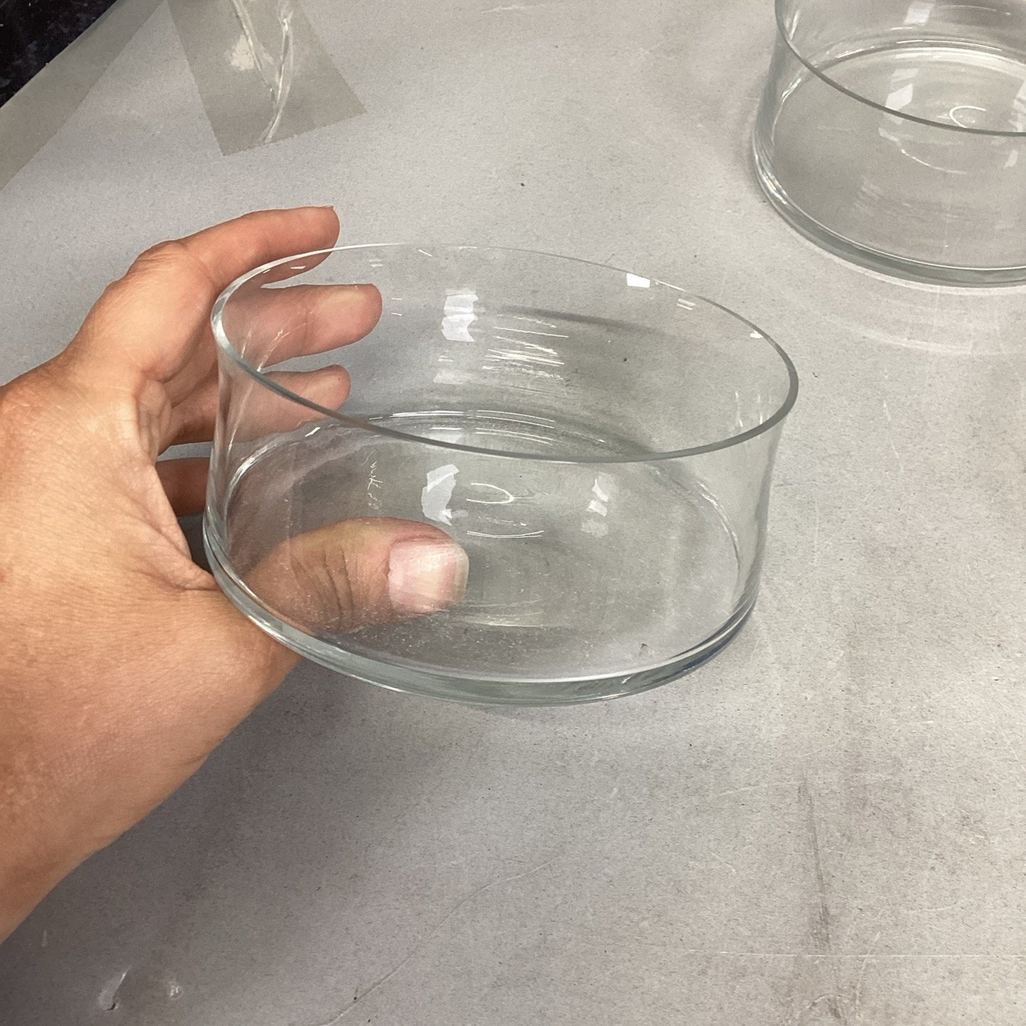 Set Of 6 Glass Bowls For Floating Candles/Flowers Or For Candy/Nuts