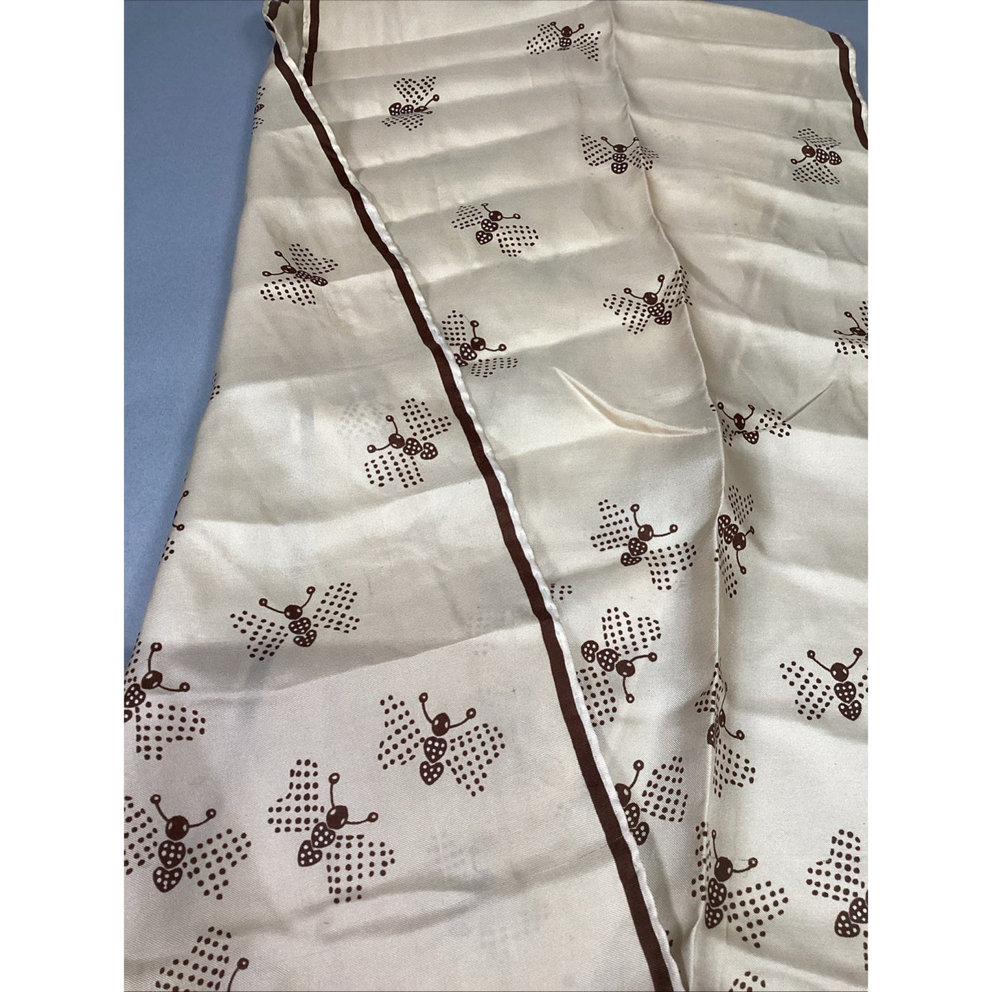 Mirsa 100% Silk Moth Scarf - 50x12” - Stained