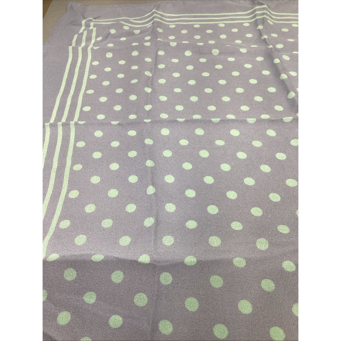 Set Of 2 - Blue Striped And Blue Polka Dot Scarves