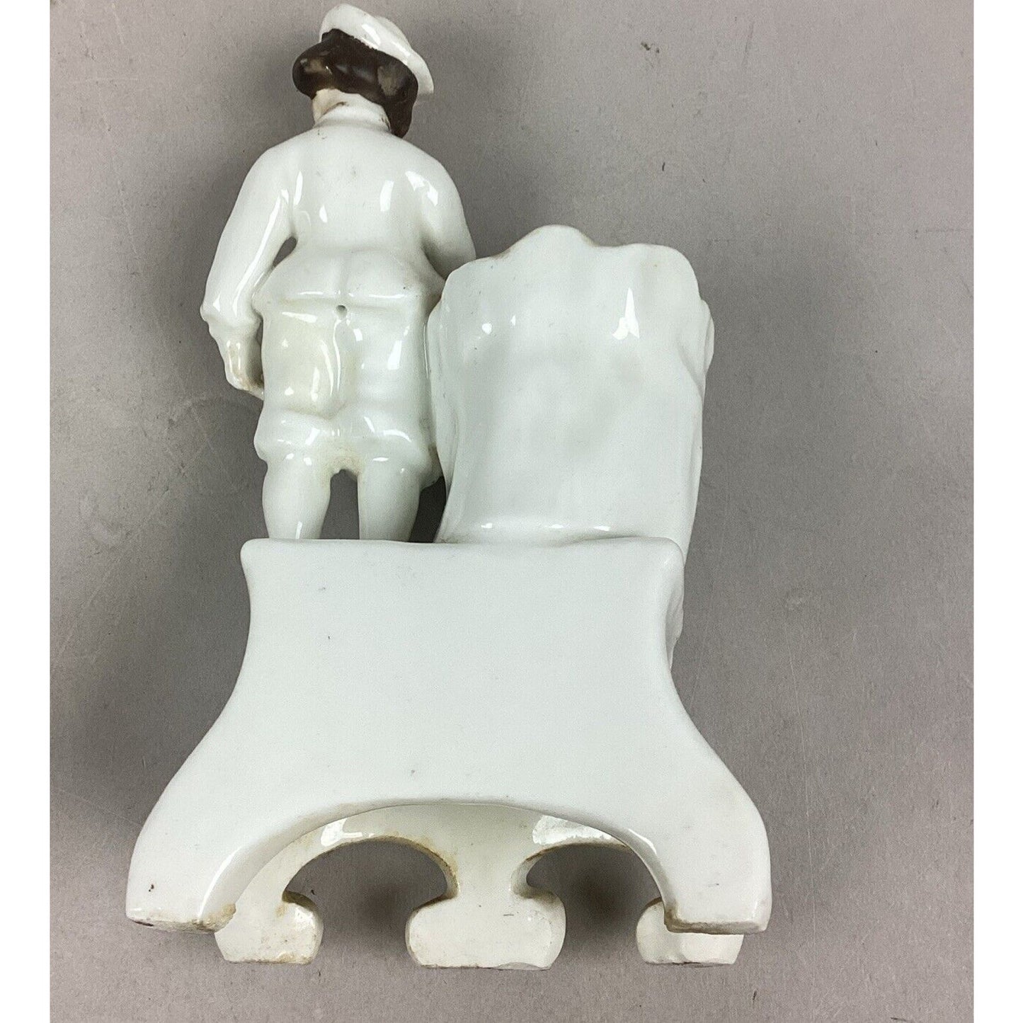 Antique Porcelain Figurine And Bud Vase
