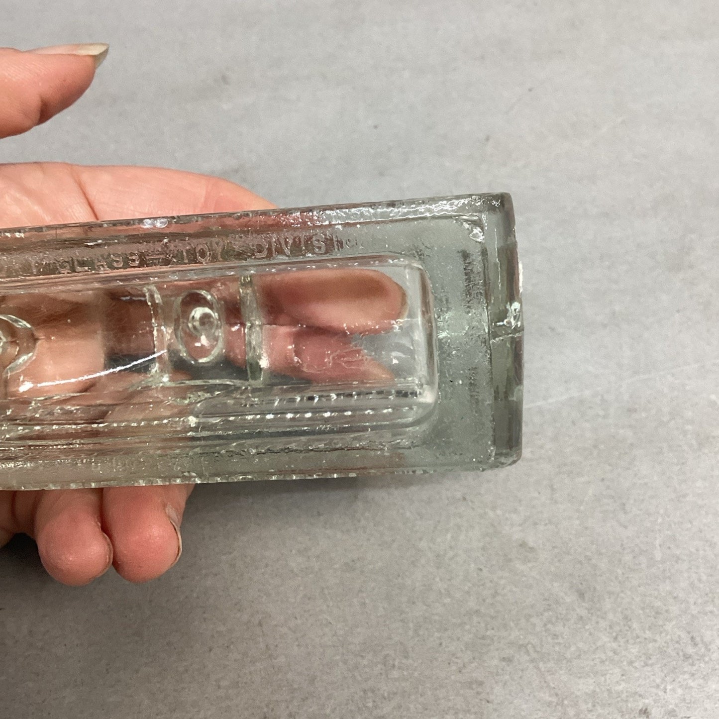 Vintage USA 1942 WWII Era Tank Victory Glass Candy Container