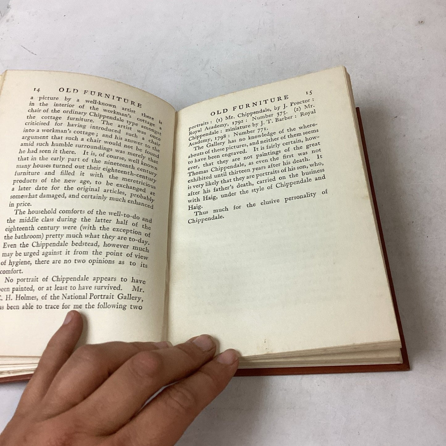 Set Of 3 - Little Book About Old Furniture - Illustrated