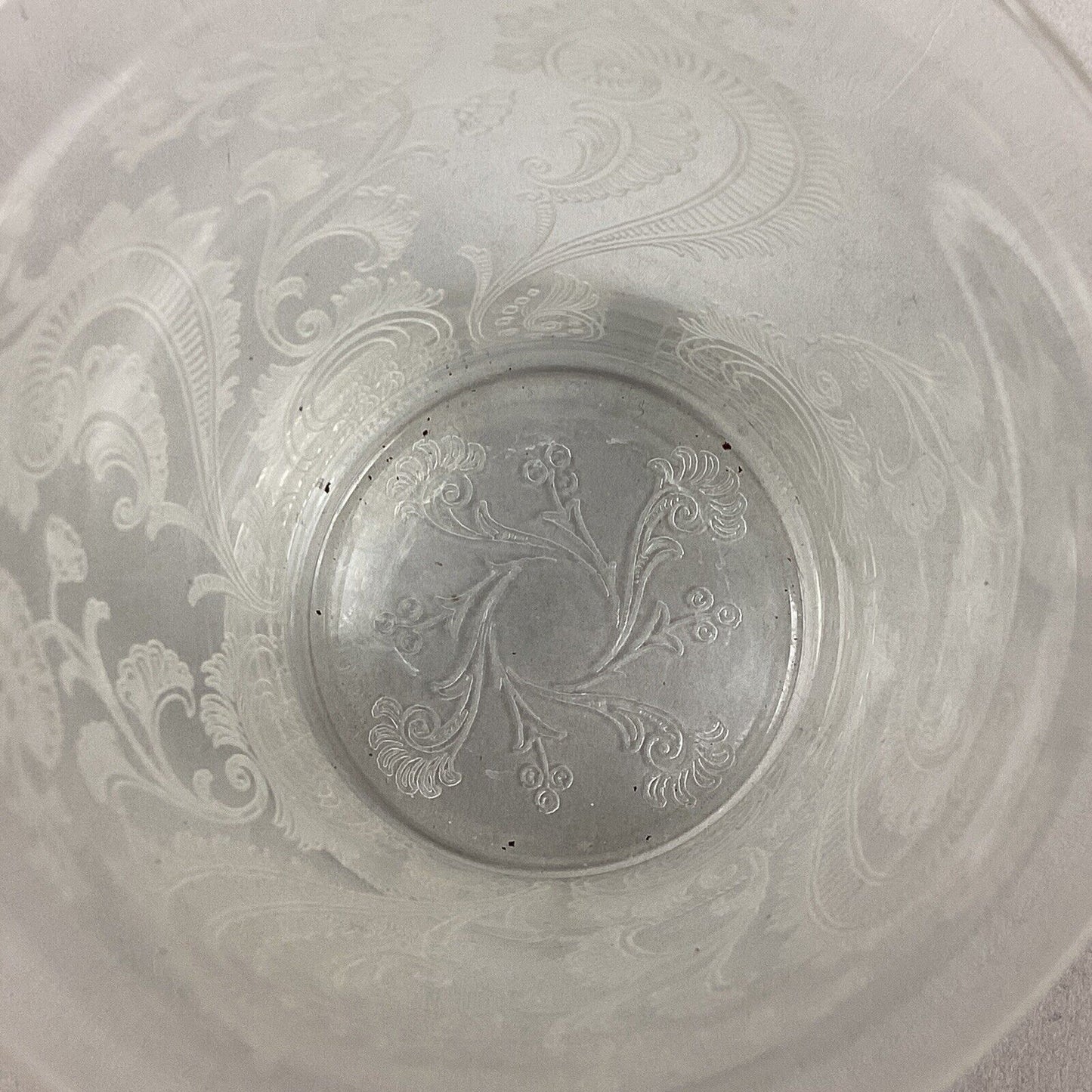 3 Vintage Decorative Glass Tumblers - Etched Glass, Daisy/Buttons & Floral Glass