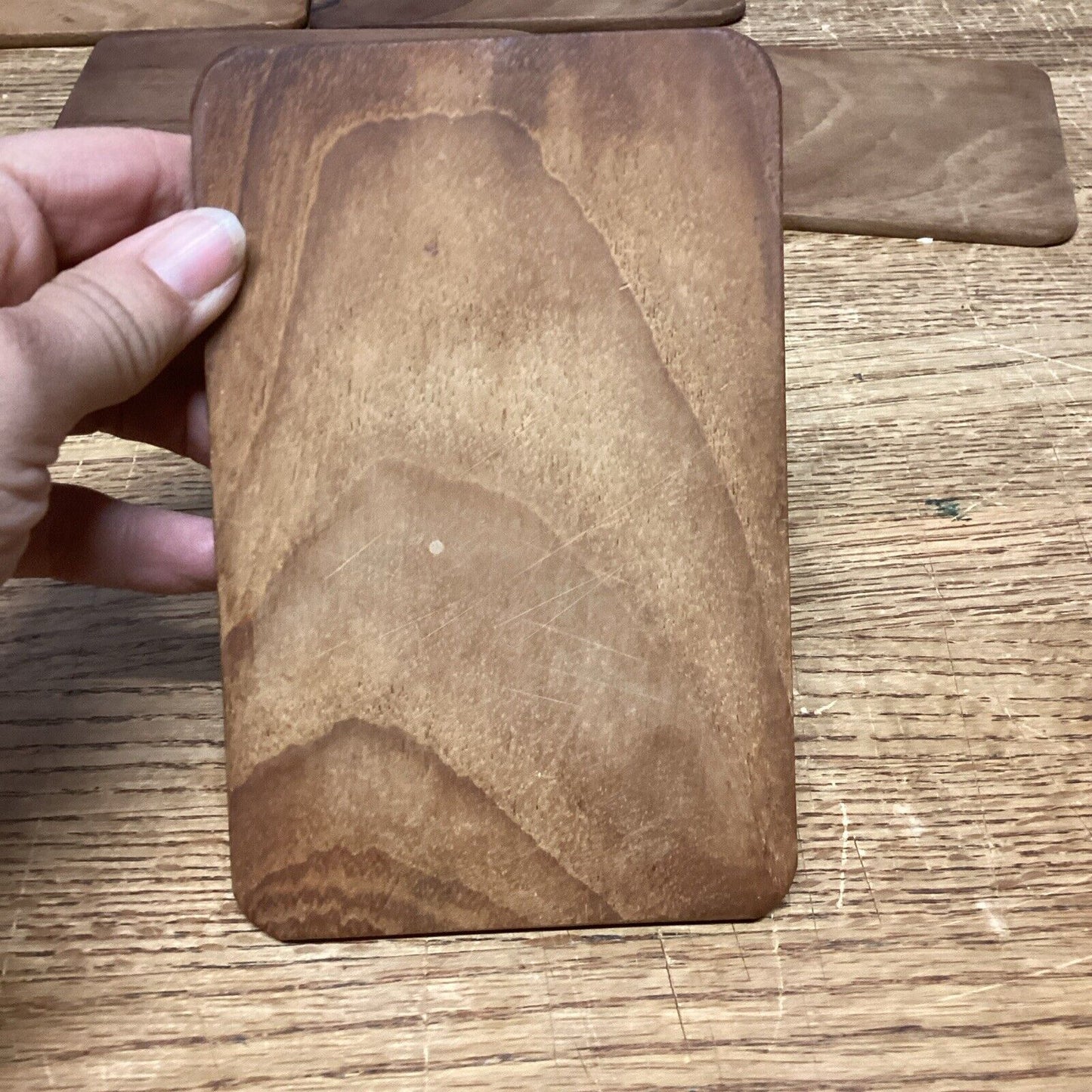 6 Cork Trivets Or Hot Plates & 5 Wooden Hot Plates