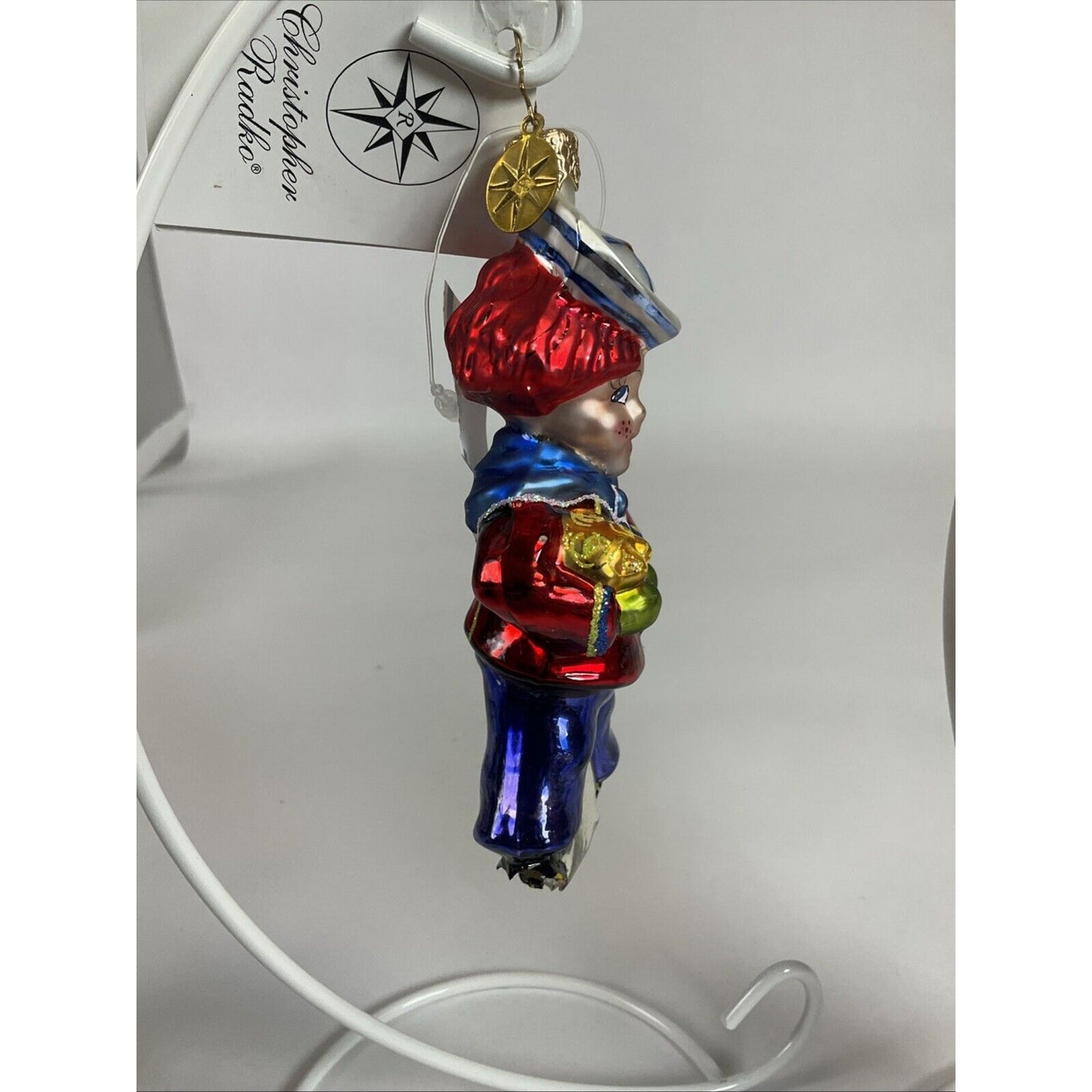 Radko Vintage King Henry VIII + Rags To Romance Boy Christmas Ornaments /Damaged