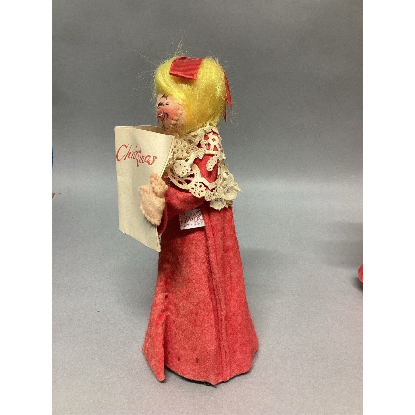 Vintage 1970 Annalee Singing Choir Girls Set of 3 Christmas Dolls