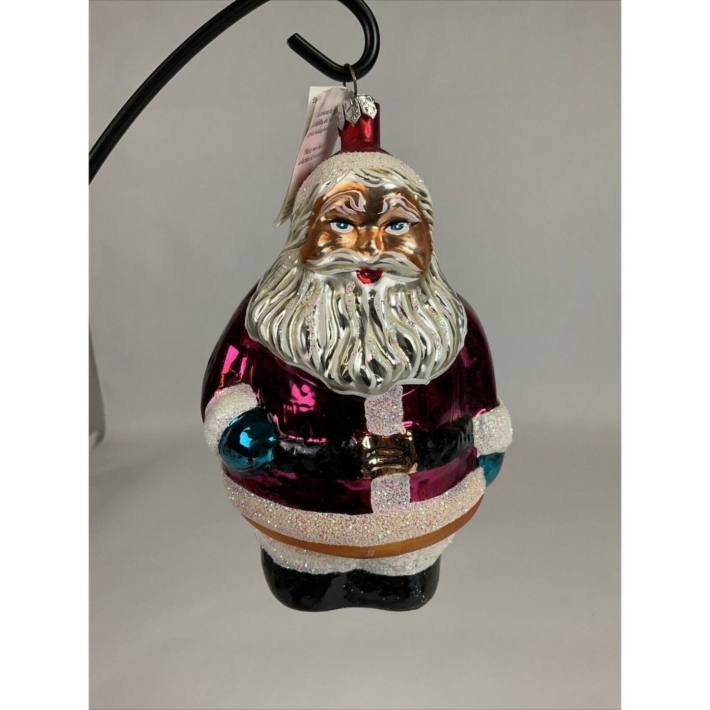 Radko ROUND ABOUT SANTA Christmas Ornament LARGE