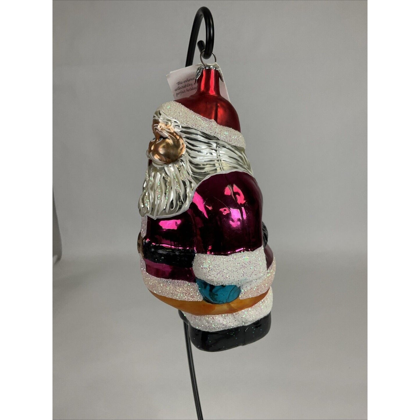 Radko ROUND ABOUT SANTA Christmas Ornament LARGE