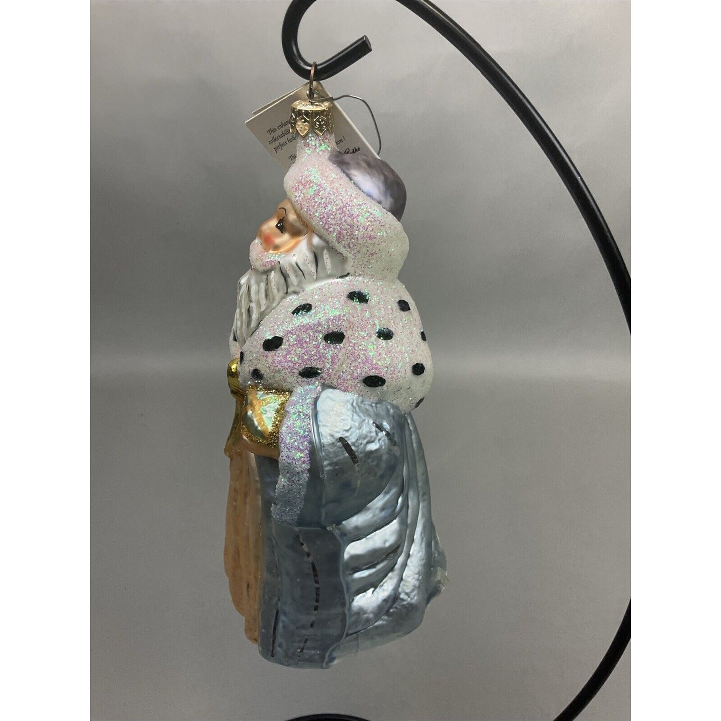 Radko “Highland Eleven” + “Winter Dream Santa” Christmas Ornaments / Damaged